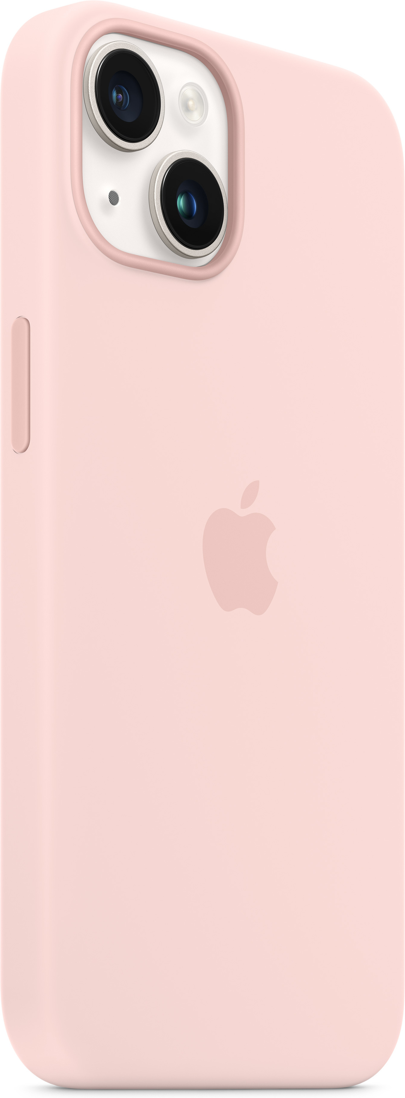 Apple iPhone 14 silikonikuori MagSafella, kalkkiroosa