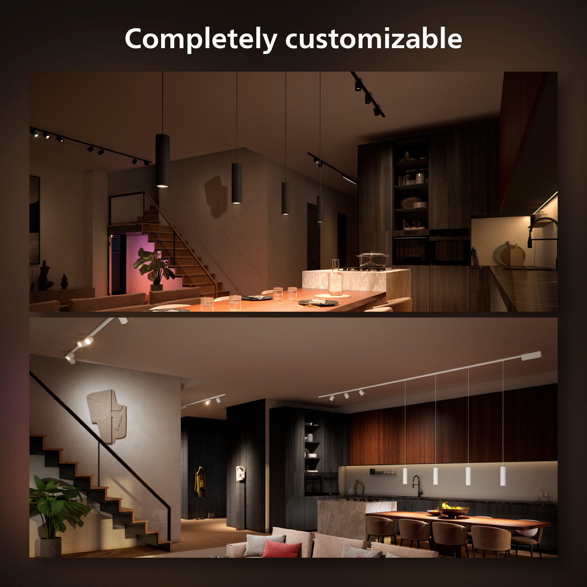Philips Hue Perifo Cylinder -älykohdevalo, White and Color Ambiance, musta