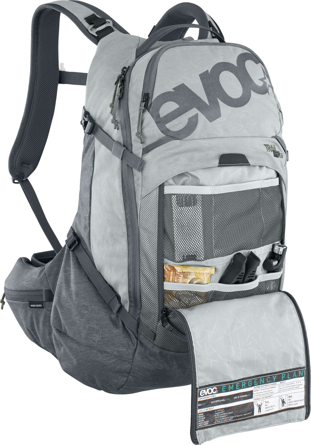Evoc TRAIL PRO 26 -reppu S/M, harmaa