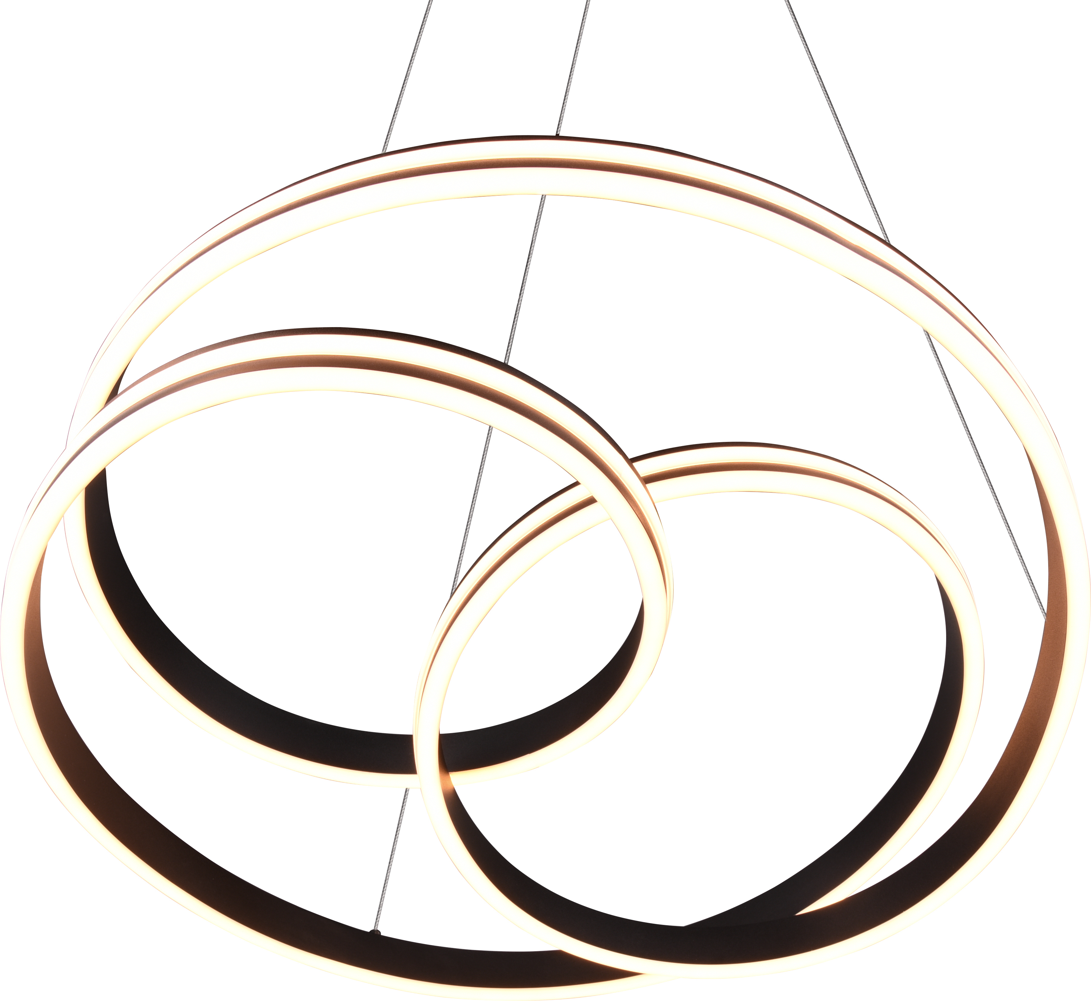 Trio Nuria riippuvalaisin, 7200 lm, 2300/3000/4000 K, LED 60 W, mattamusta