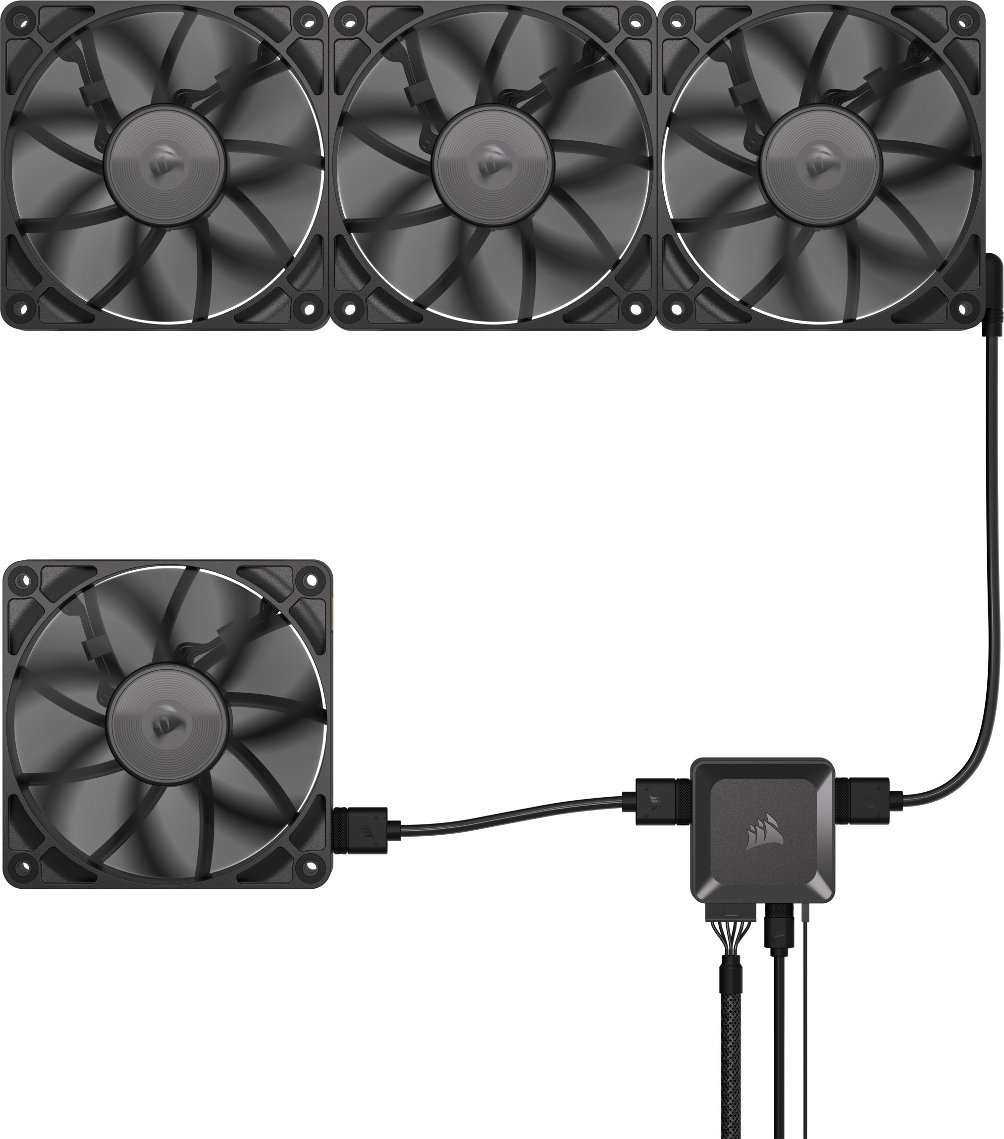 Corsair iCUE LINK RX120 PWM Expansion -tuuletin, 120 mm