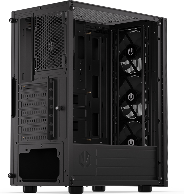 Endorfy Ventum 200 ARGB ATX-kotelo ikkunalla, musta
