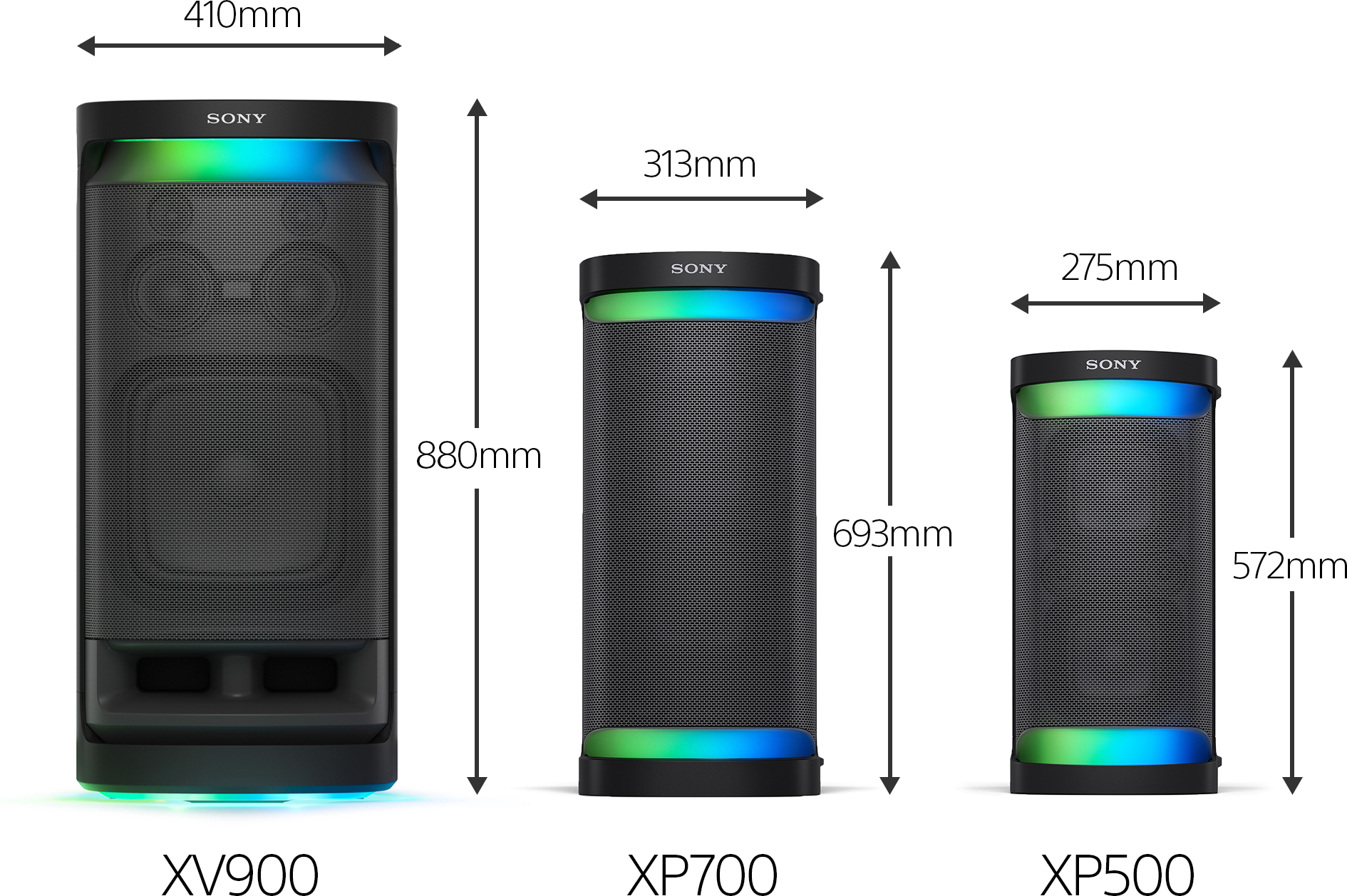 Sony SRS-XV900 langaton bilekaiutin