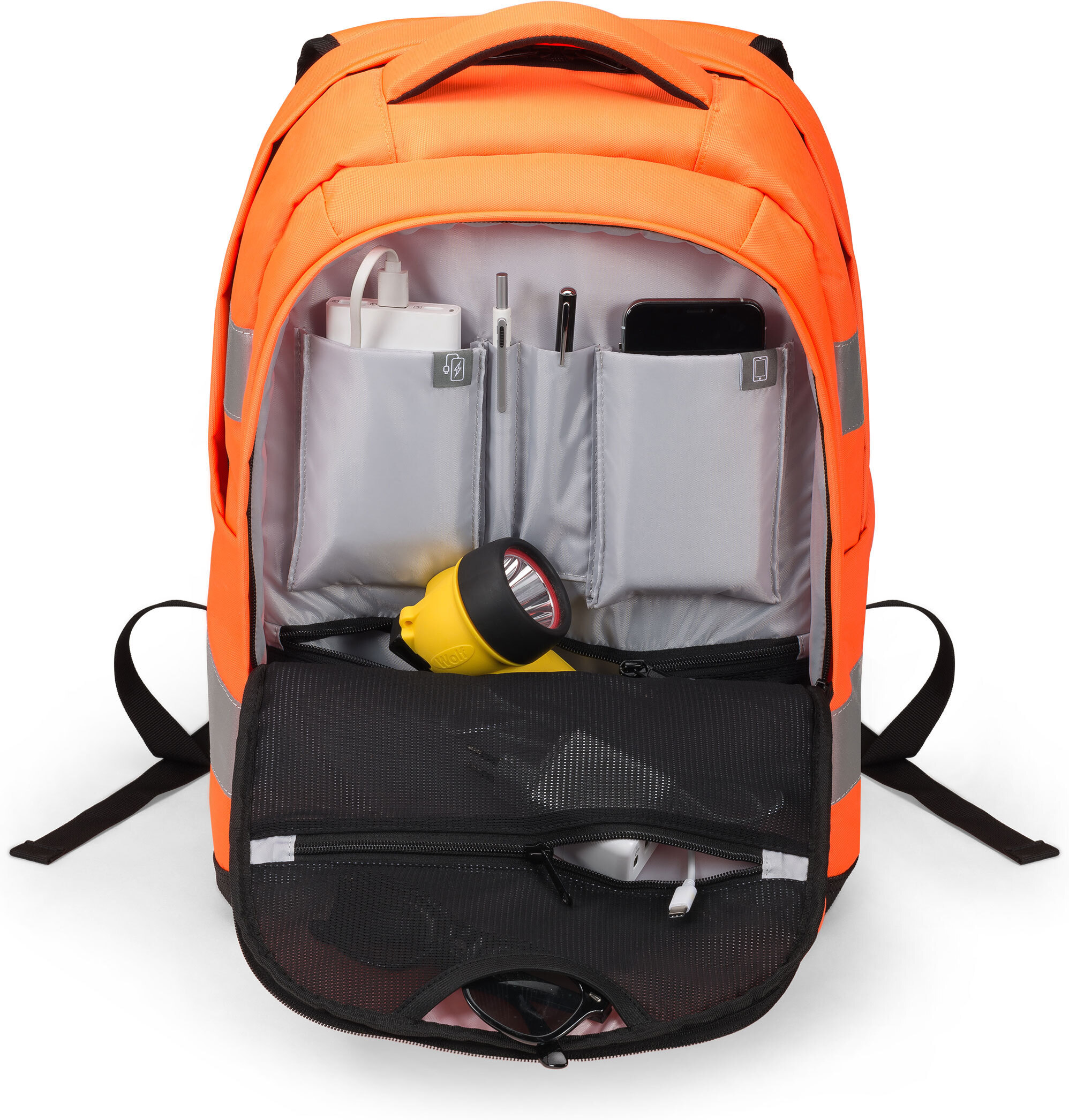 Dicota HI-VIS 25L -reppu, oranssi
