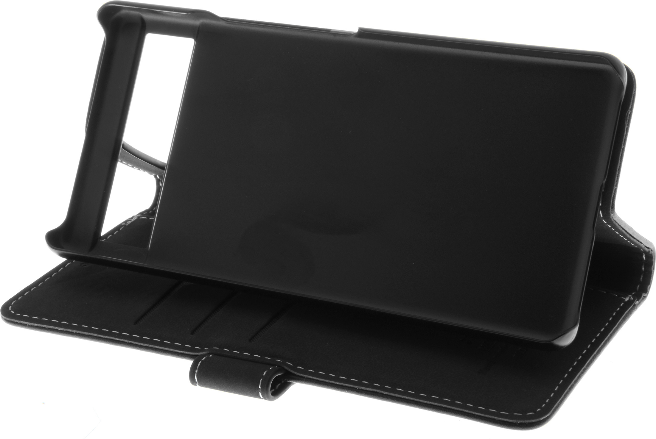 Insmat Exclusive Flip Case -lompakkokotelo, Google Pixel 7a, musta