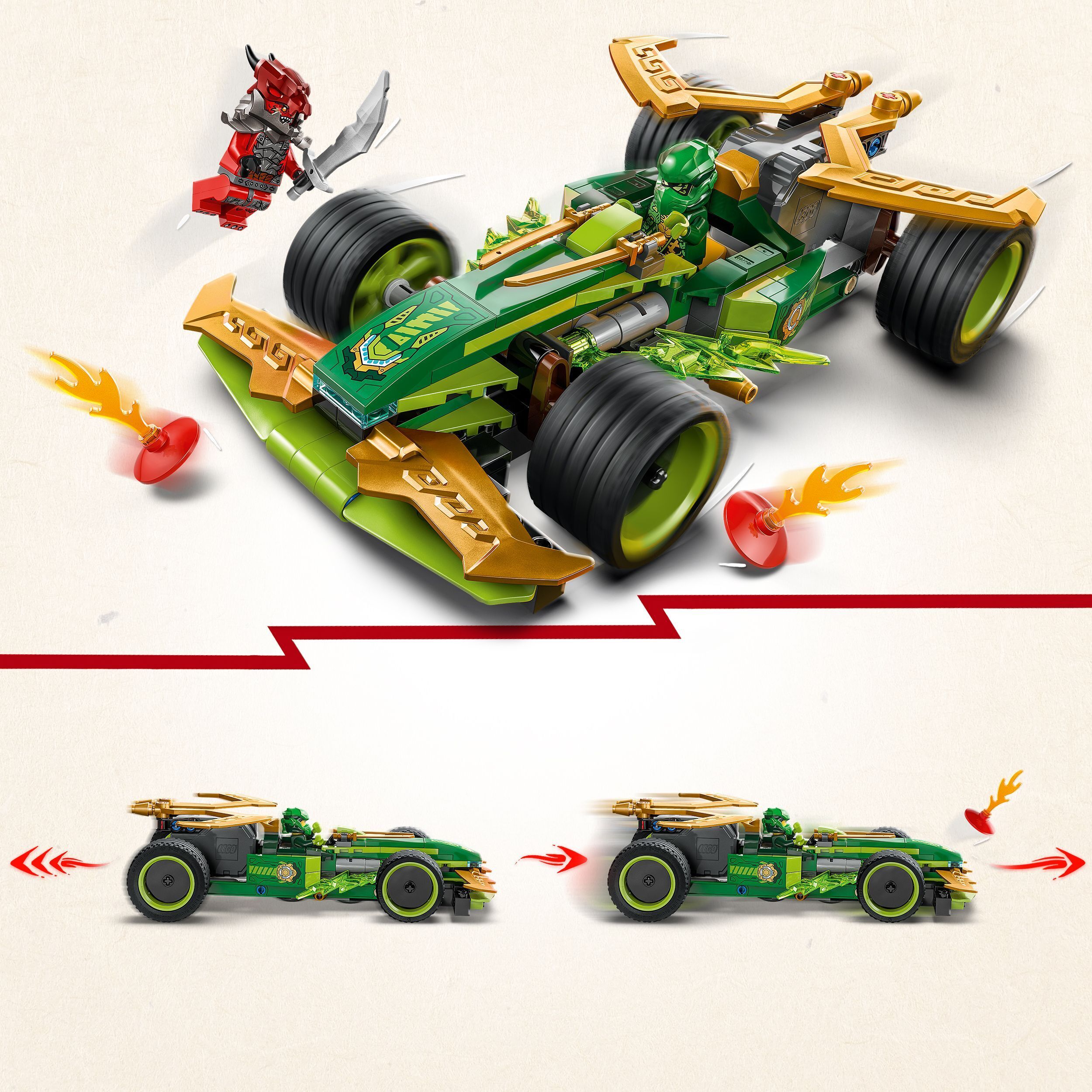 LEGO Ninjago 71828 – Lloydin vetomoottorikilpa-auto