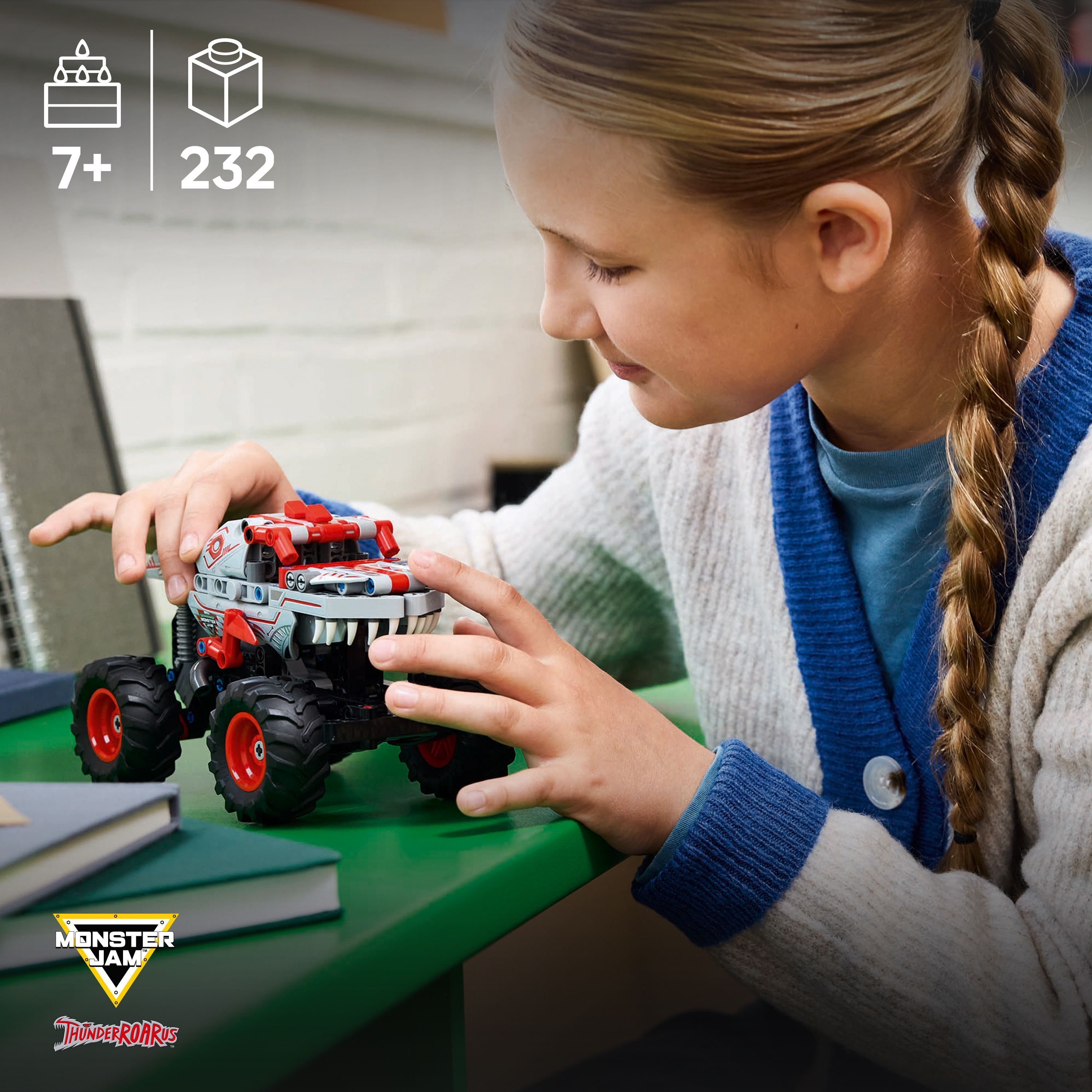 LEGO Technic 42200 – Monster Jam ThunderROARus ‑vetomoottoriauto