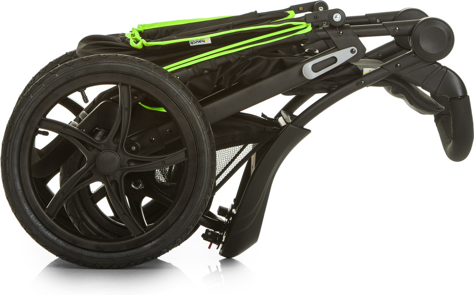 Hauck Runner -rattaat, Black / Neon