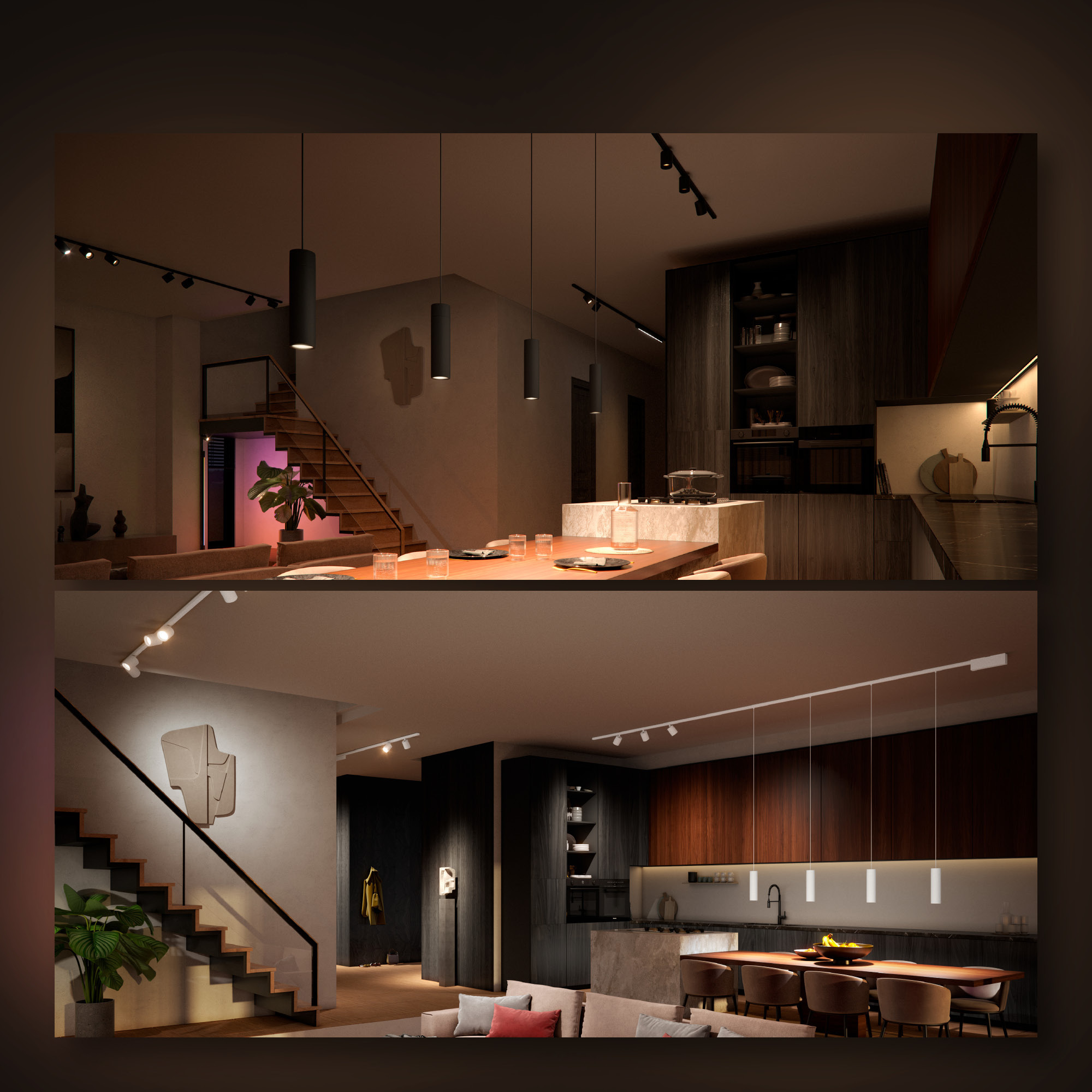 Philips Hue Perifo Cylinder -älykohdevalo, White and Color Ambiance, musta