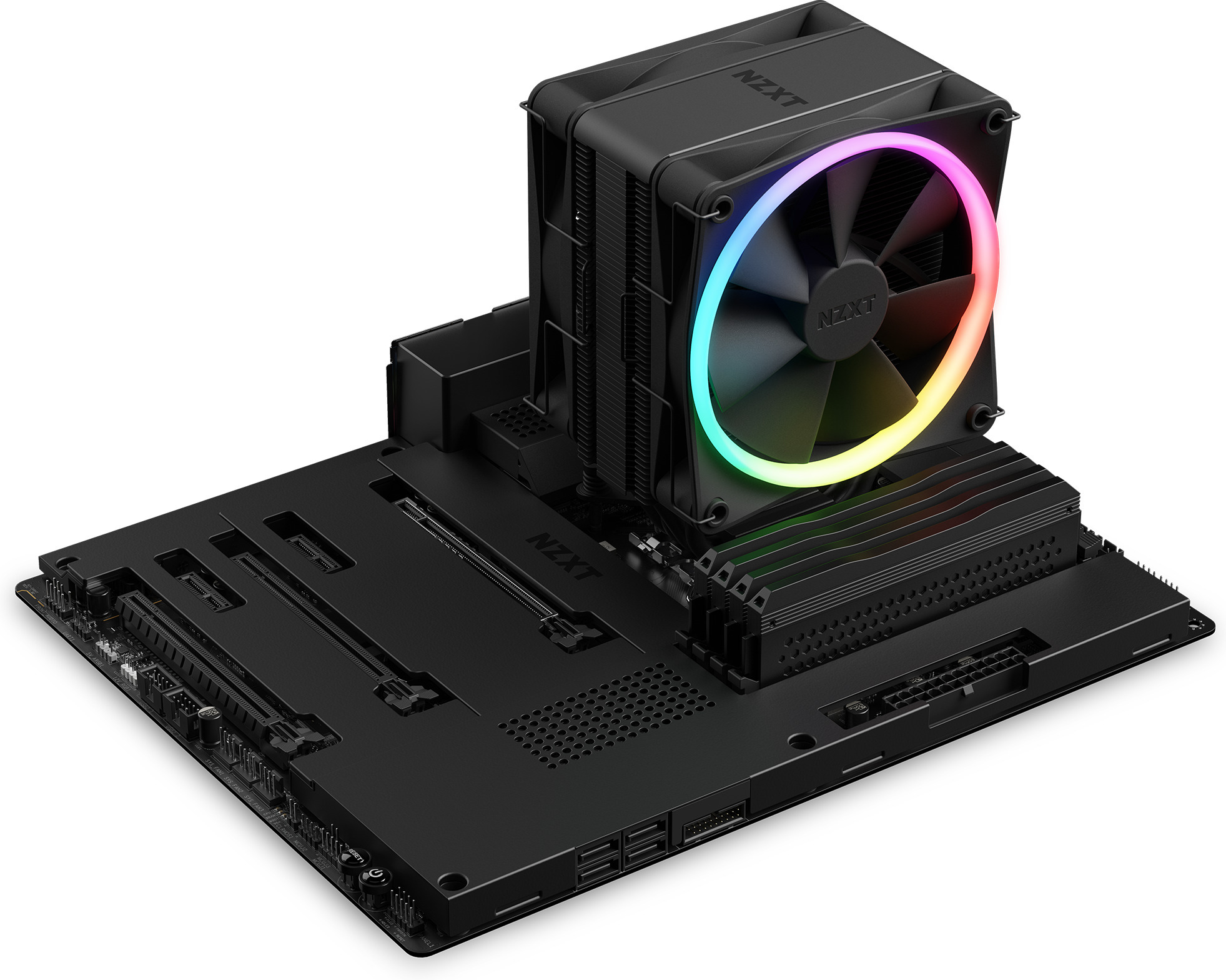 NZXT T120 -prosessorijäähdytin, musta