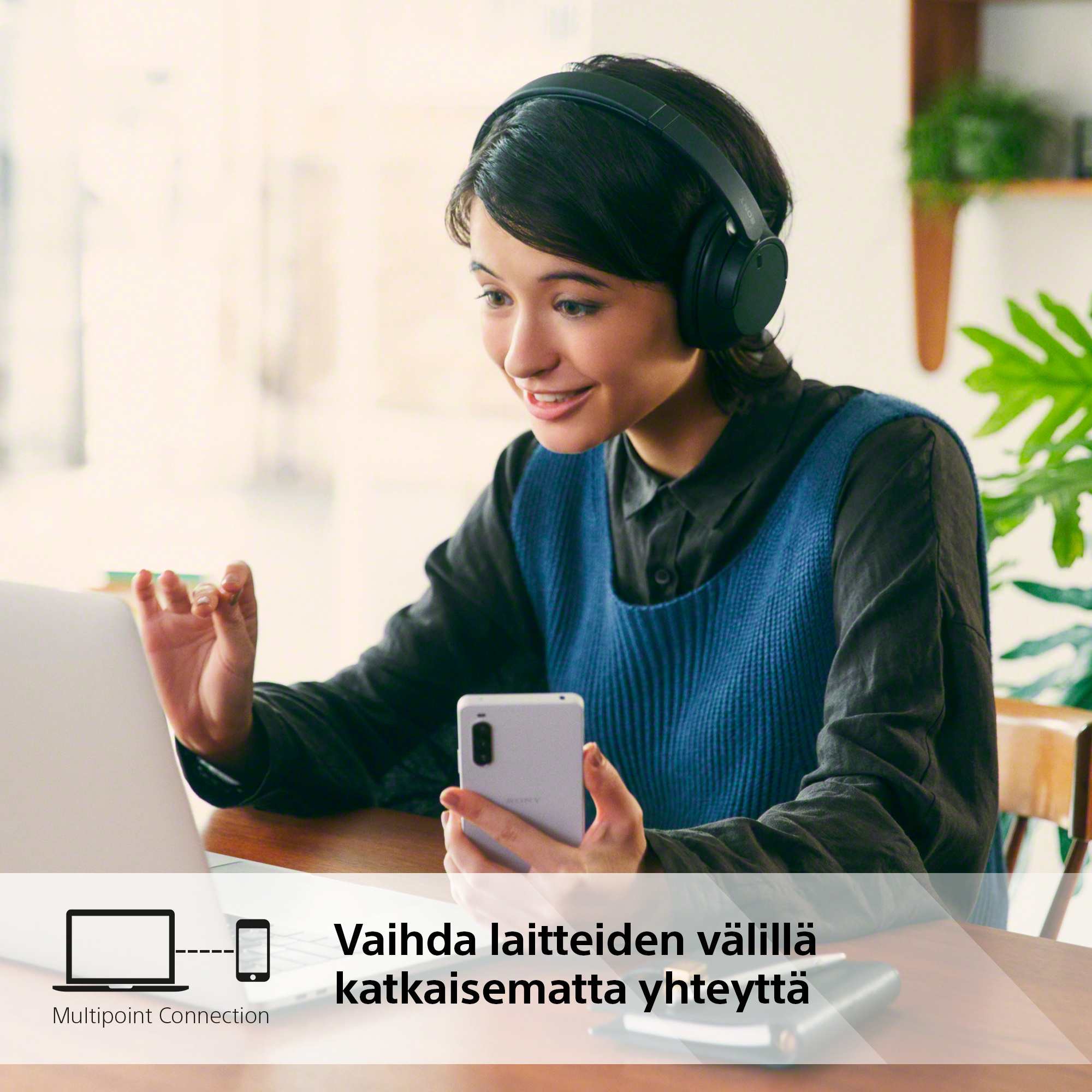 Sony WH-CH720N -vastamelukuulokkeet, musta
