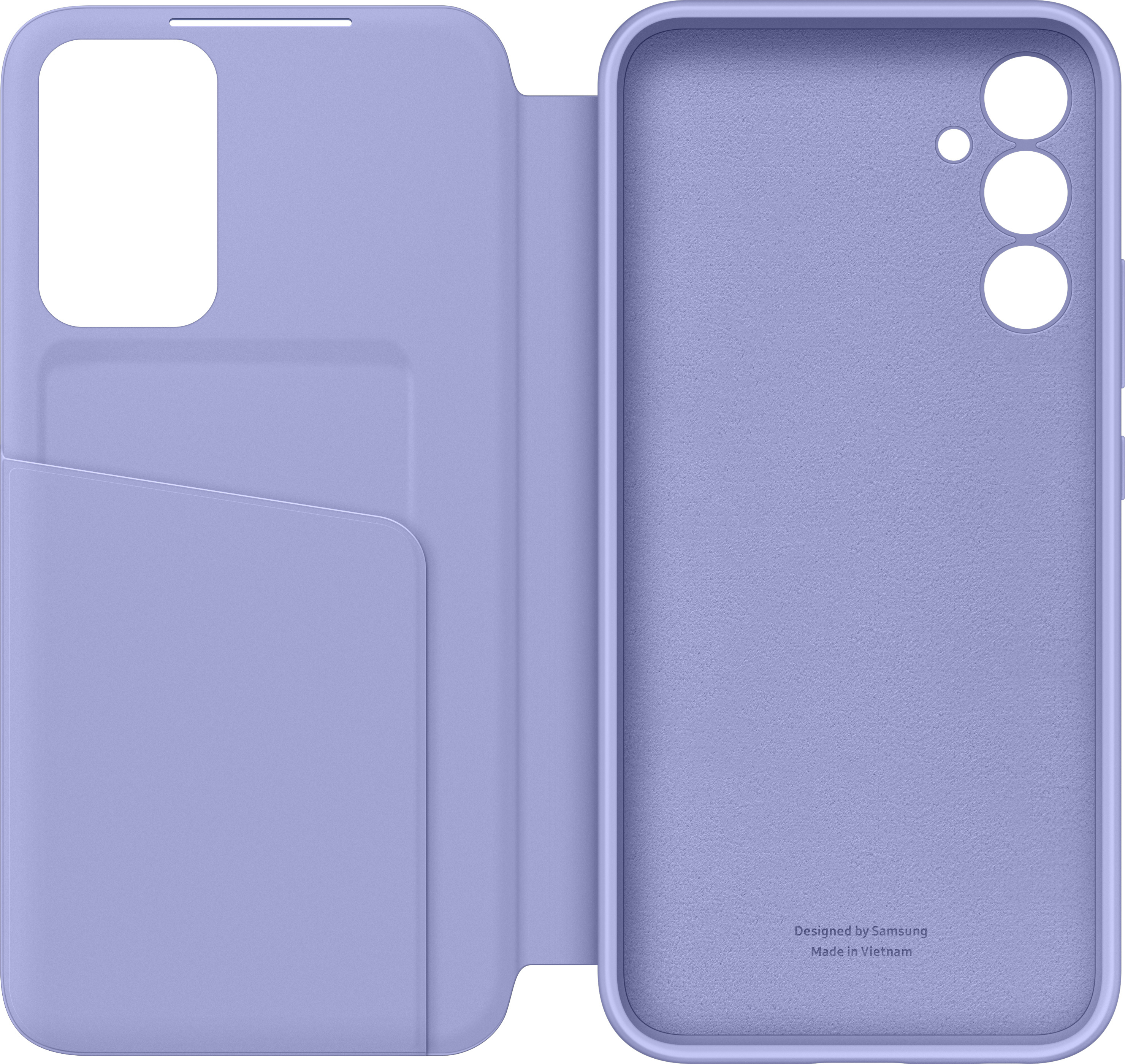 Samsung Galaxy A34 Smart View Wallet Case -lompakkokotelo, blueberry