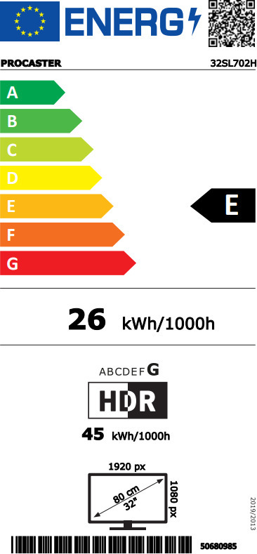 ProCaster 32SL702H 32" Full HD Android LED TV