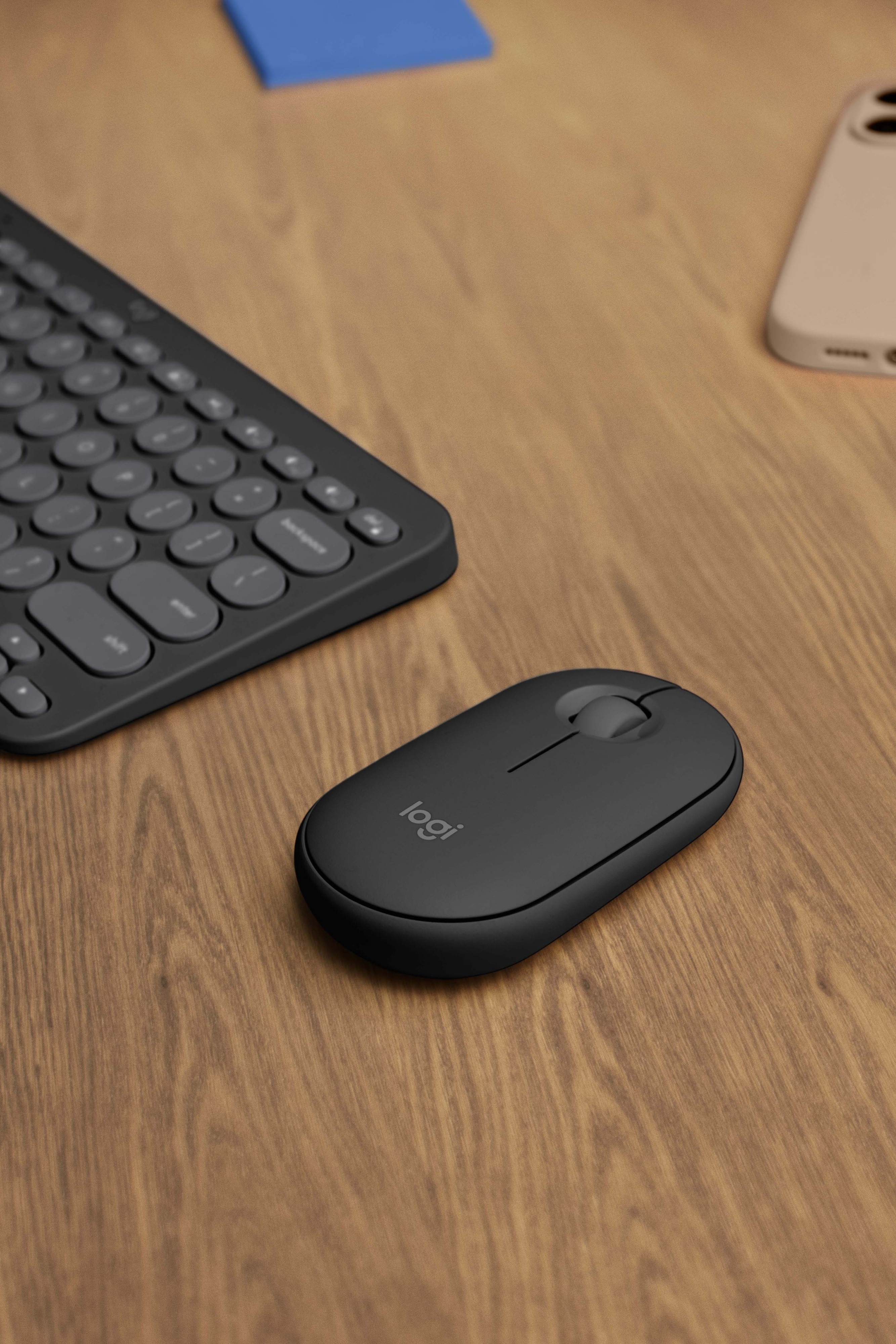 Logitech Pebble 2 Combo -näppäimistö ja hiiri, harmaa