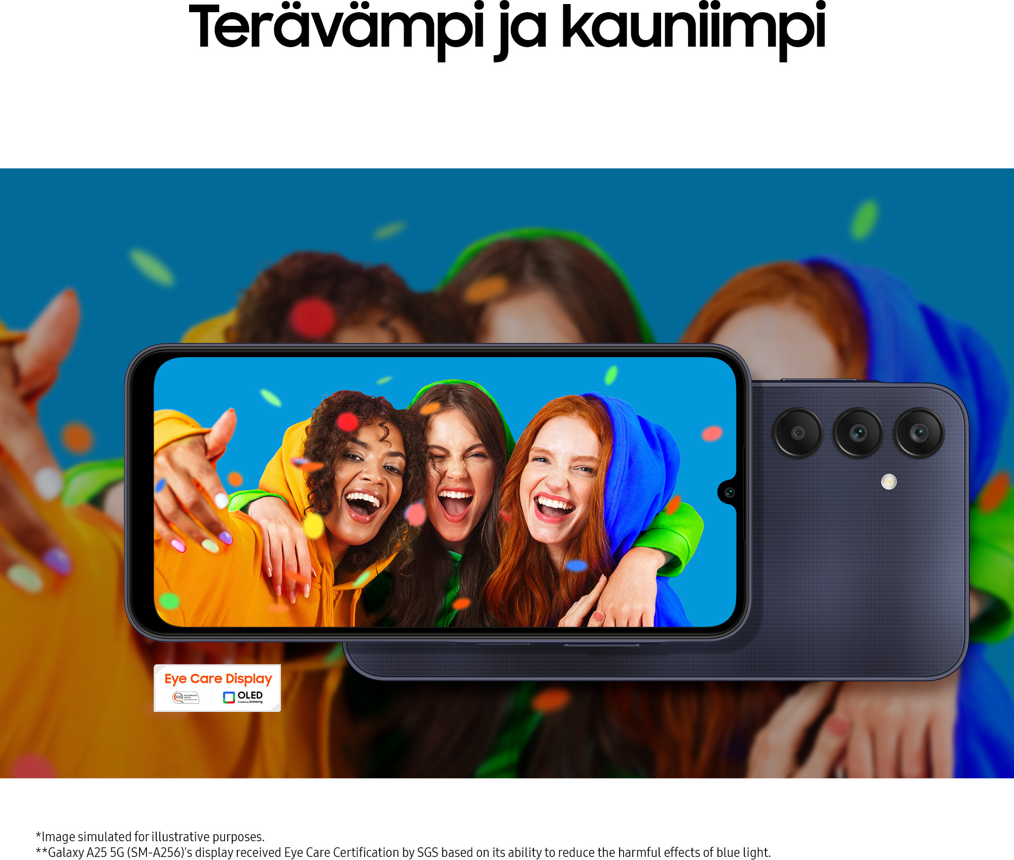 Samsung Galaxy A25 5G -puhelin, 128/6 Gt, sininen