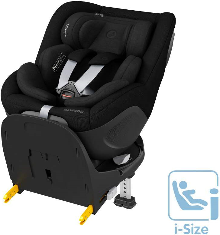 Maxi-Cosi Mica 360 Pro i-Size -turvaistuin, 40 - 105 cm, Authentic Black