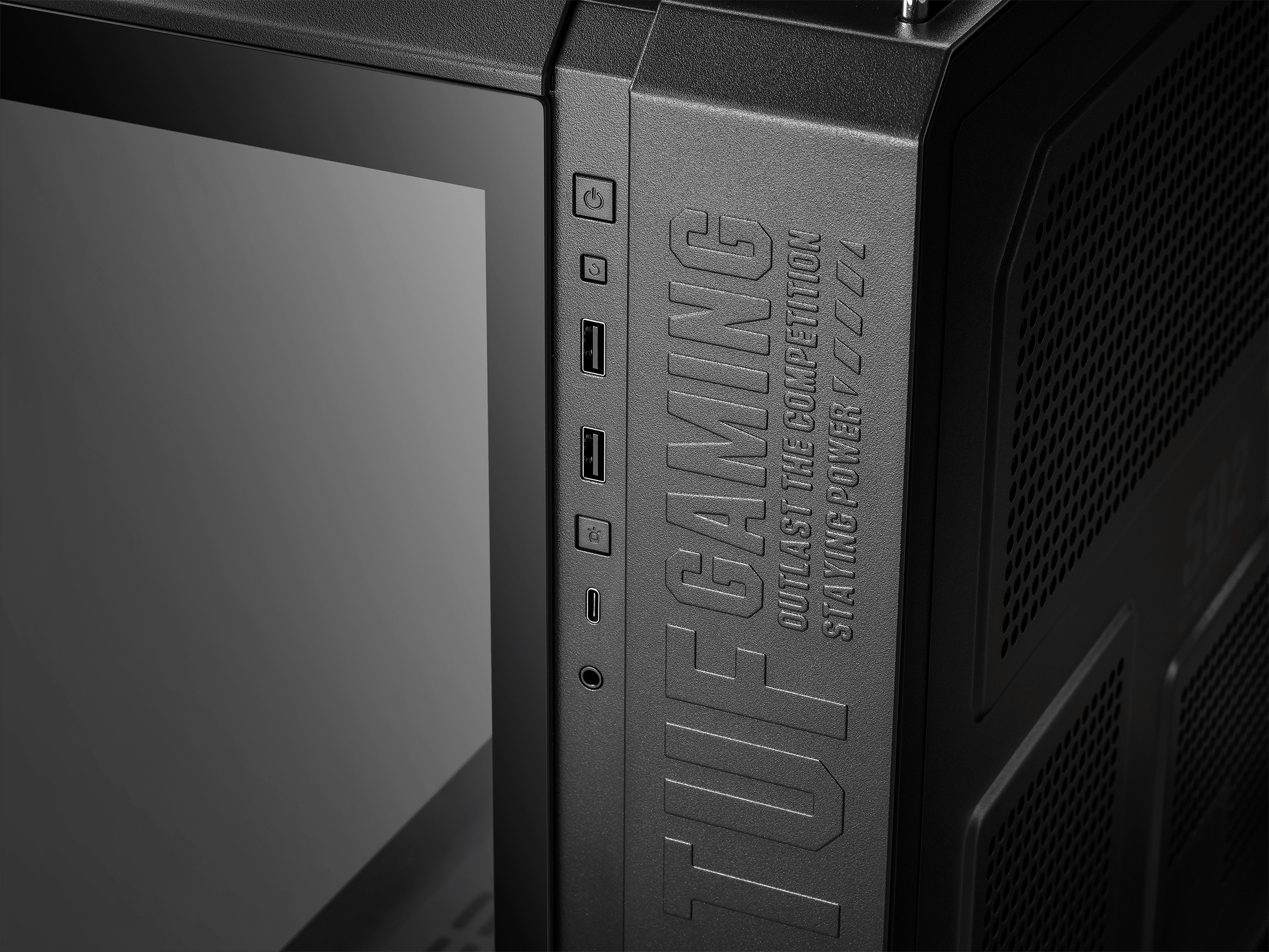 Asus TUF Gaming GT502 PLUS TG ARGB ATX-kotelo ikkunalla, musta