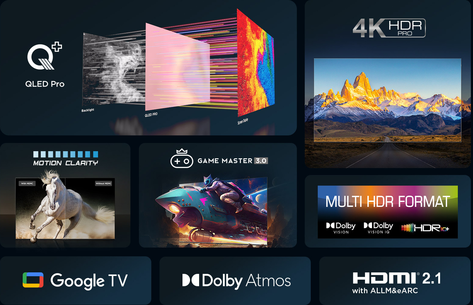 TCL 43" C655 –  4K QLED Google TV