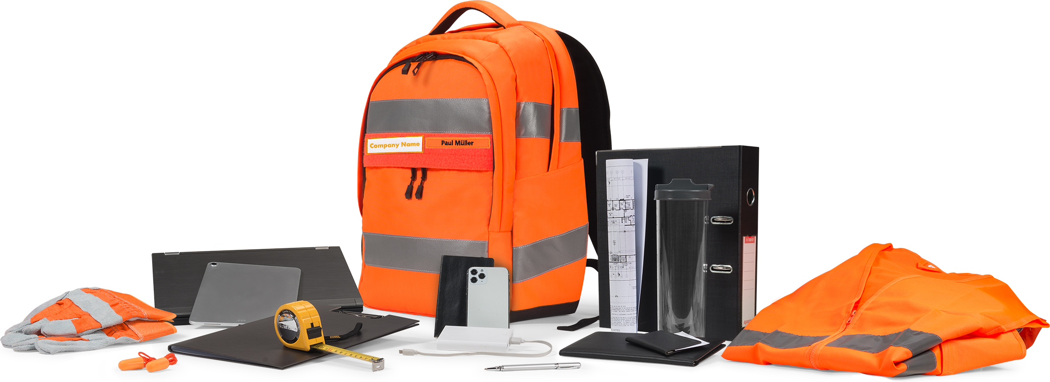 Dicota HI-VIS 25L -reppu, oranssi