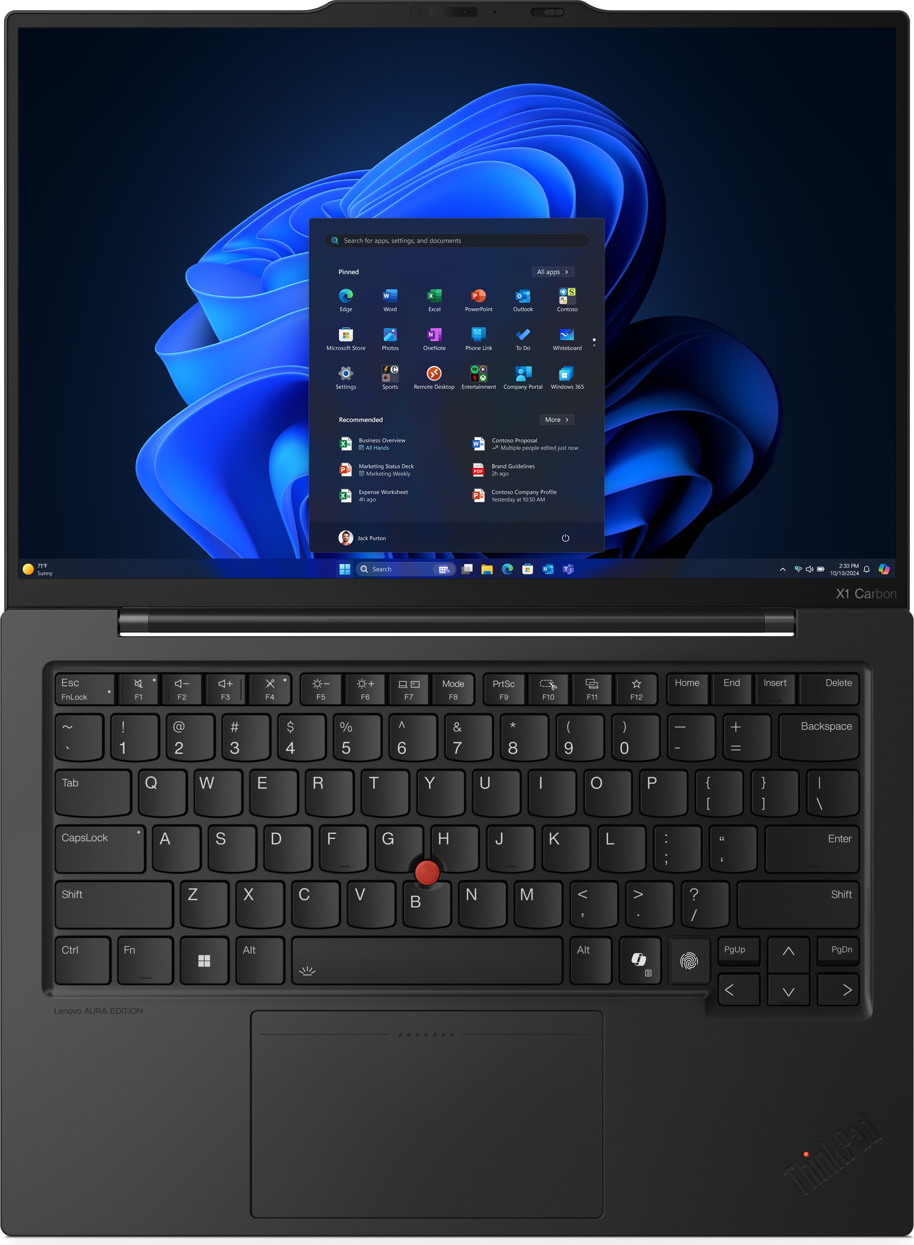 Lenovo ThinkPad X1 Carbon Gen 13 Aura Edition 14" -kannettava, Win 11 Pro (21NS0019MX)