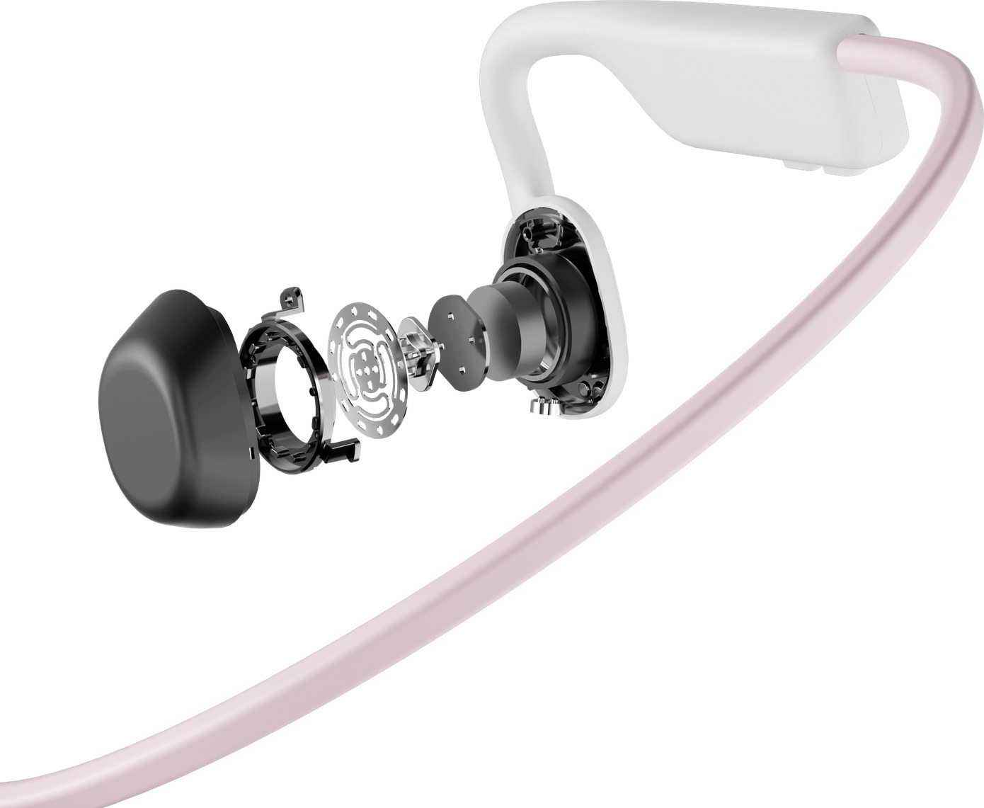 Shokz OpenMove -luujohdekuulokkeet, Himalayan Pink