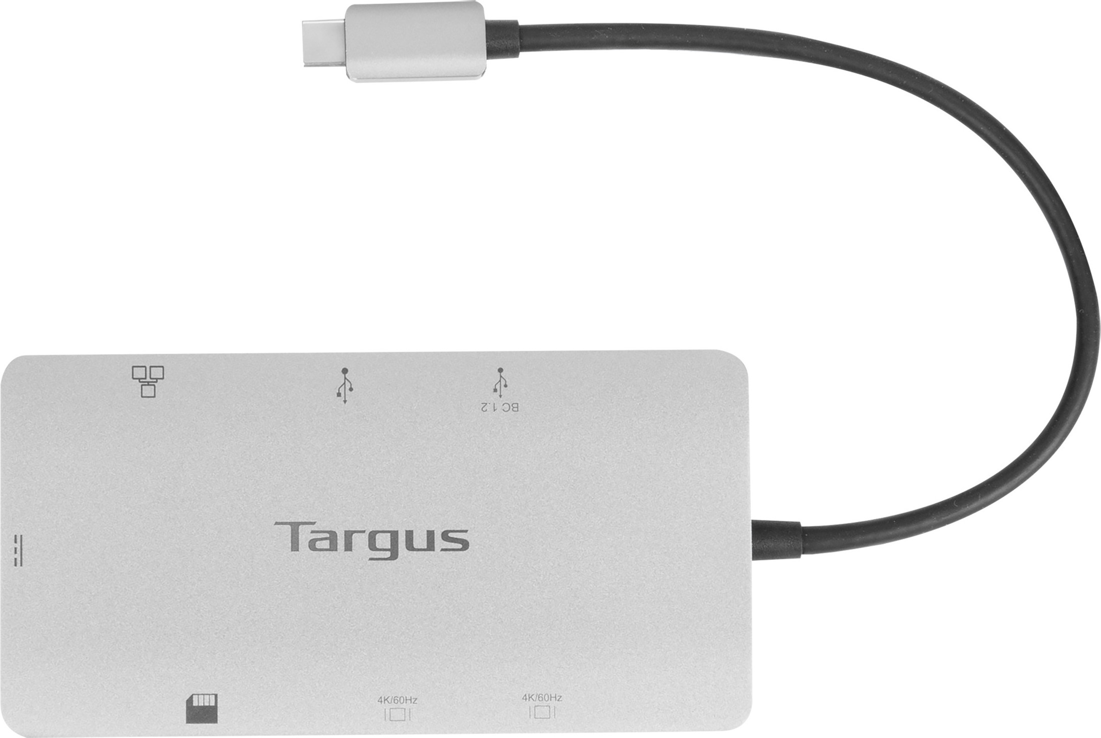 Targus USB-C-Hubi, 5 porttia, kortinlukijat
