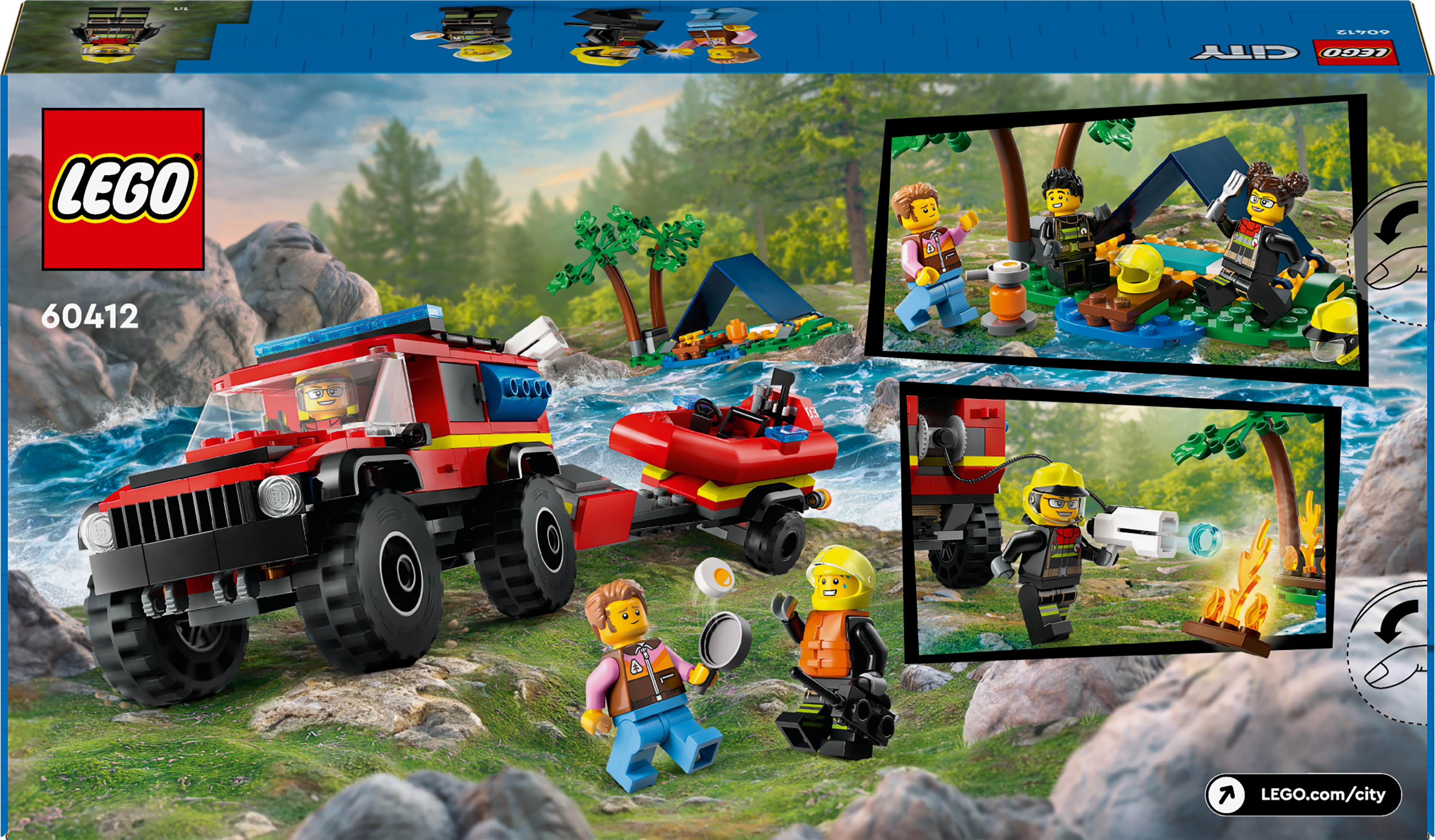 LEGO City Fire 60412  - Nelivetopaloauto ja pelastusvene