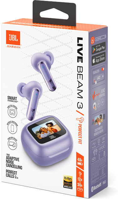 JBL Live Beam 3 vastamelunappikuulokkeet, musta