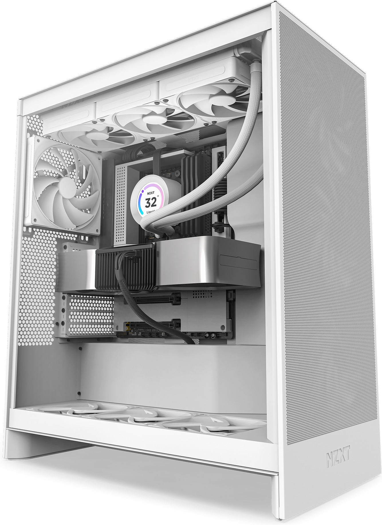 NZXT F120Q -tuuletin, 120 mm, valkoinen