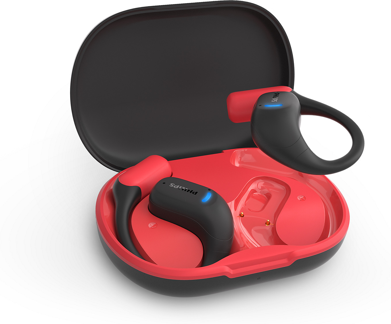 Philips GO TAA6219BK/00 sankakuulokkeet, musta / punainen 5 Philips GO TAA6219BK/00 sankakuulokkeet, musta / punainen - Image 5