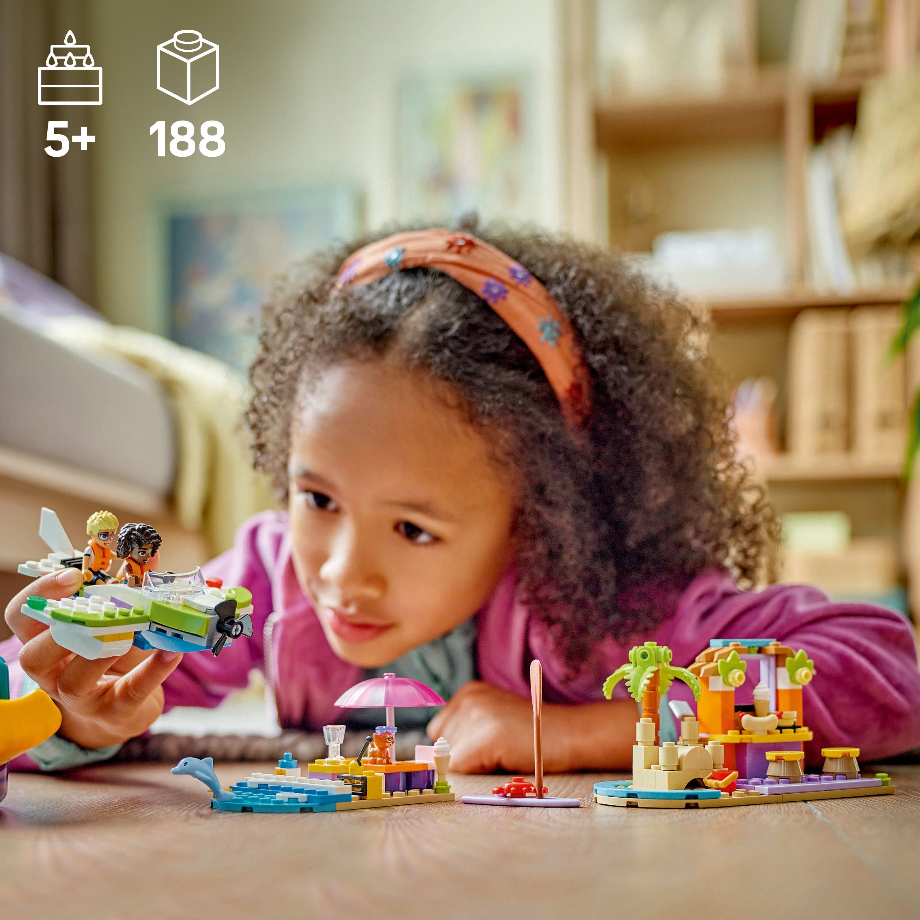 LEGO Friends 42672 – Loma‑ ja rantarakennelmat matkalaukussa