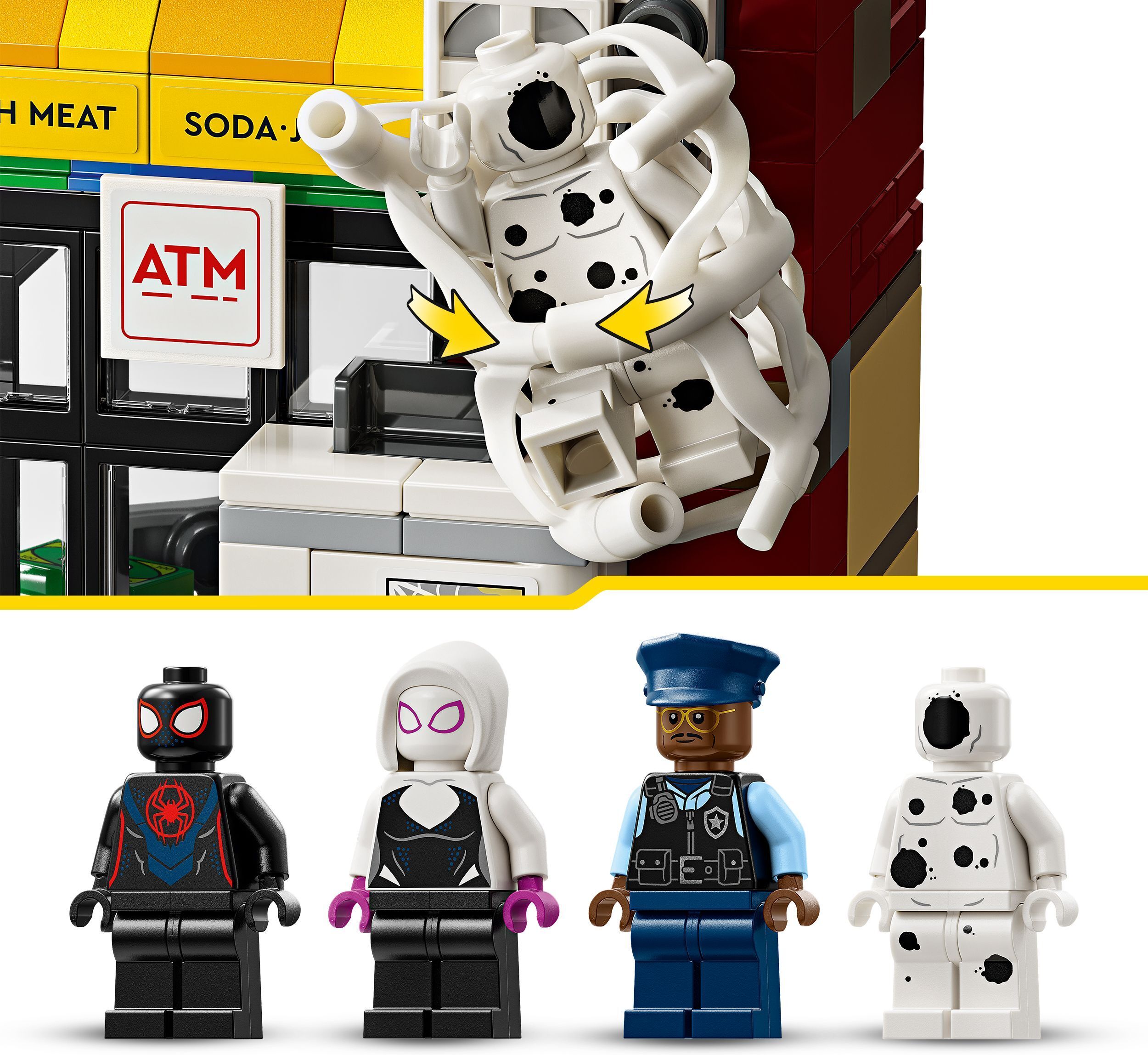 LEGO Super Heroes Marvel 76311 –  Hämähäkkiversum: Miles Morales vastaan Pilkku