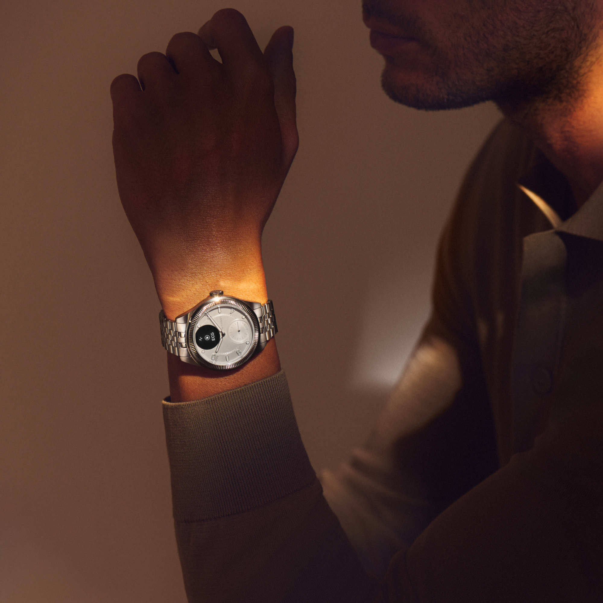 Withings Scanwatch Nova -älykello, 42 mm, Brilliant White