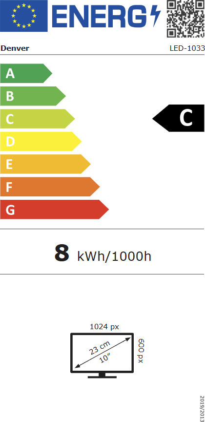 Denver LED-1033 10,1" kannettava TV
