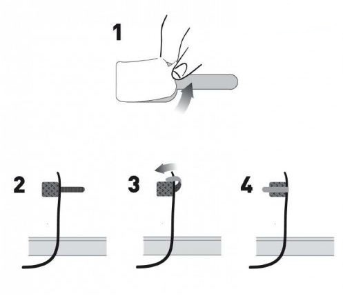 Label-The-Cable Wall -seinäkiinnityssarja