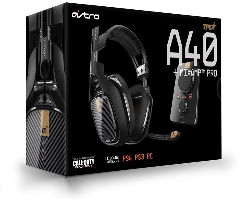 Tuotteen Astro Gaming A40 TR + Mixamp Pro TR PS4/PC -kuulokkeet, musta