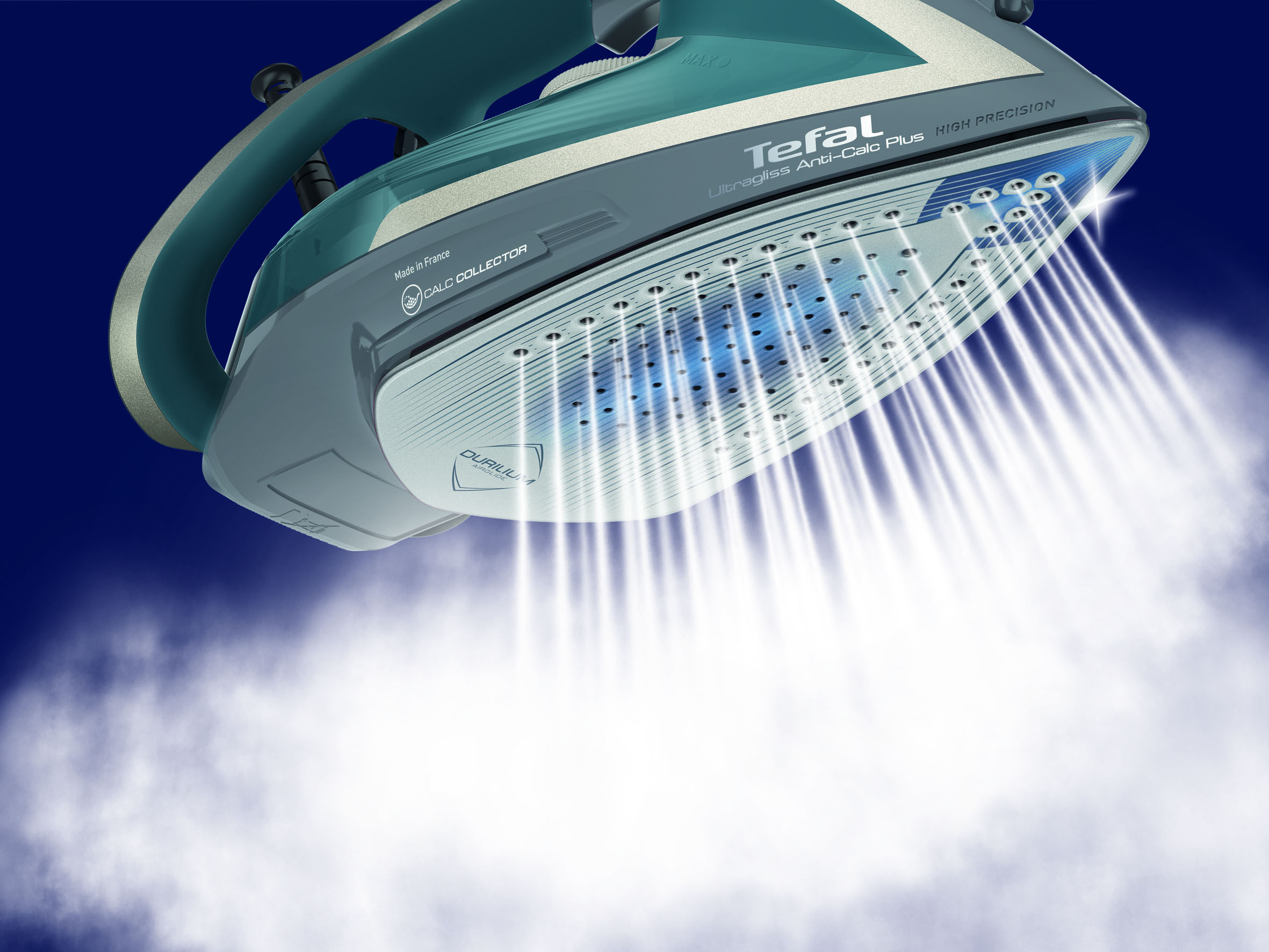 Tefal Ultragliss Plus Anti-Calc FV6842E0 -silitysrauta, sininen