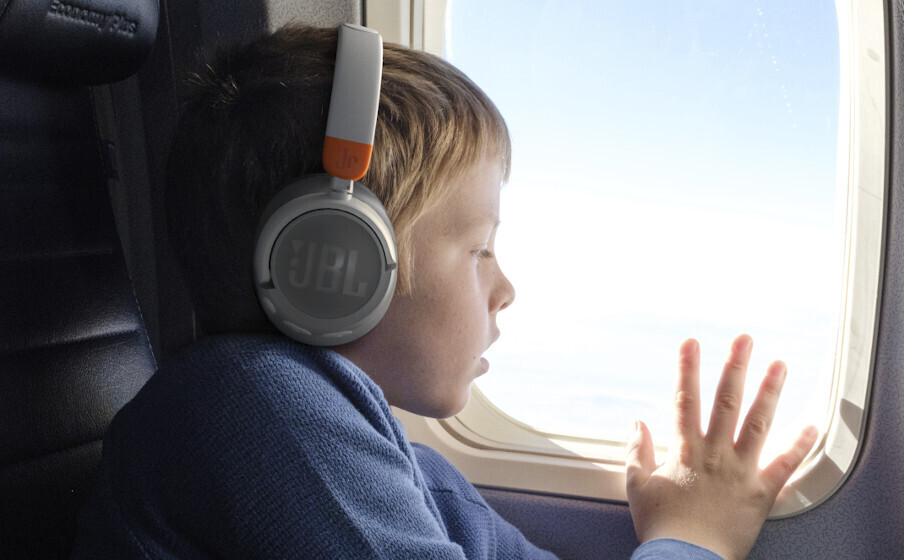 JBL JR 460NC -vastamelukuulokkeet lapsille, sininen