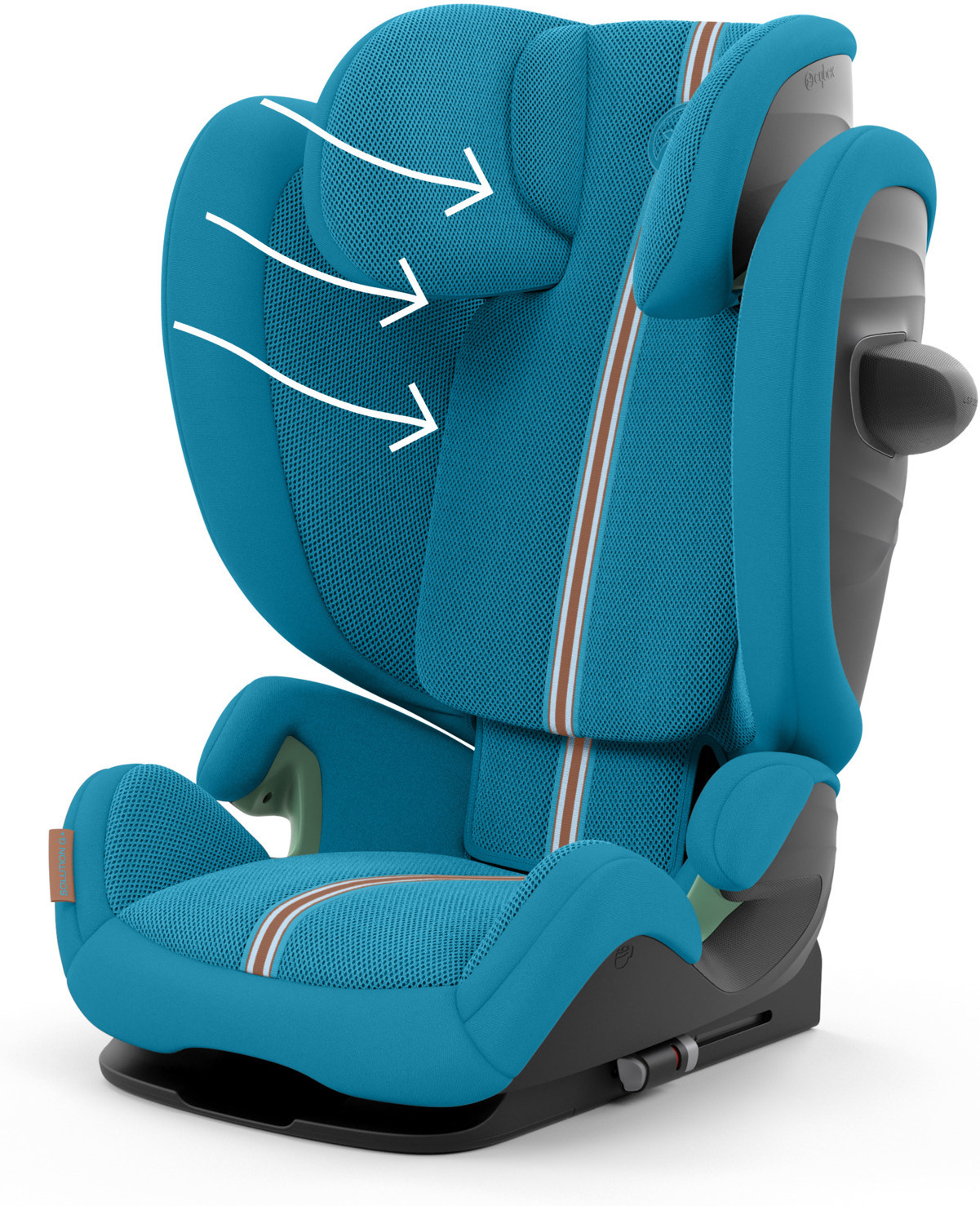 CYBEX Solution G i-Fix Plus -turvavyöistuin, 100 - 150 cm, Beach Blue