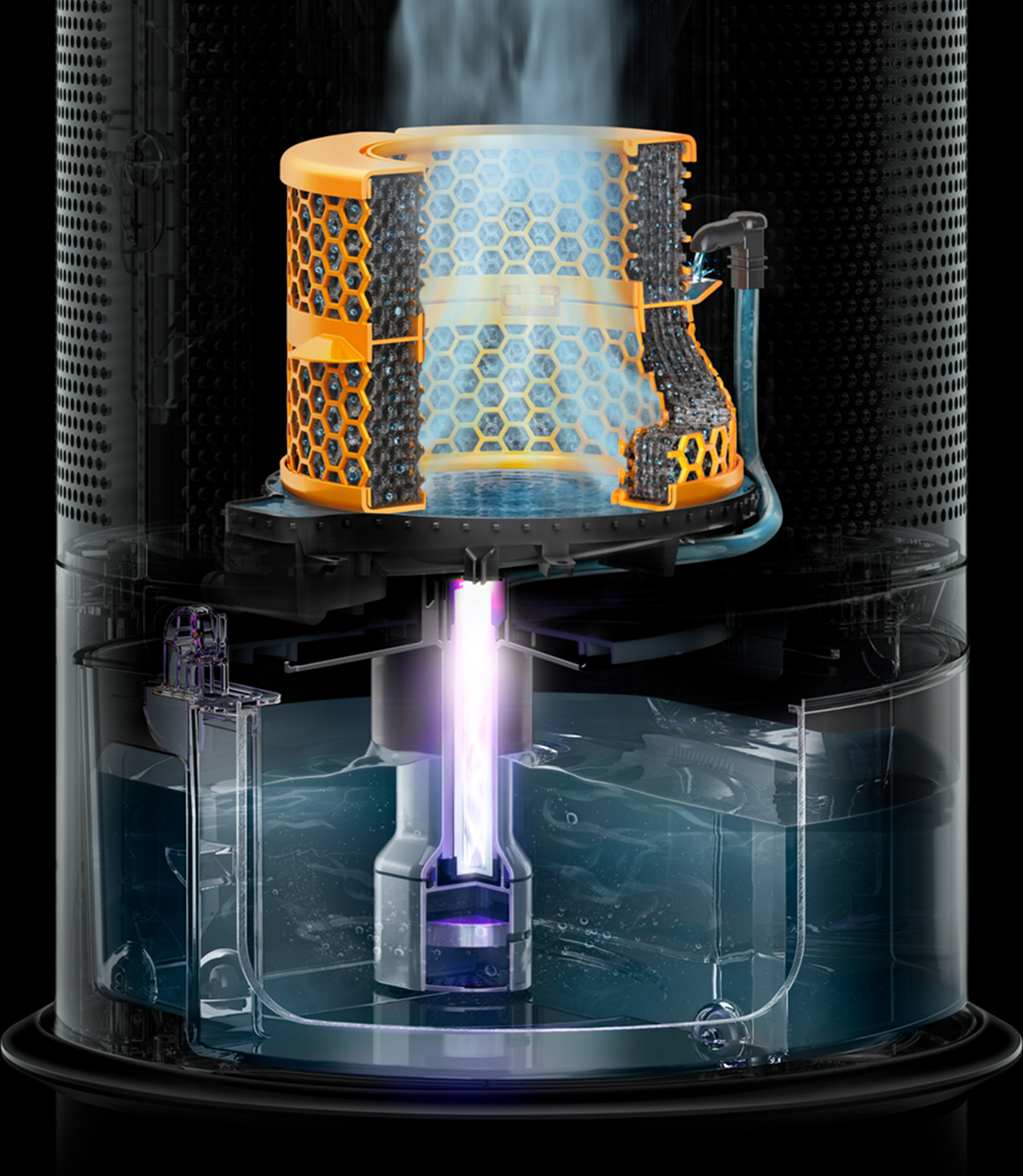 Dyson Purifier Humidify+Cool Formaldehyde PH04 -ilmanpuhdistin, valkoinen / kulta