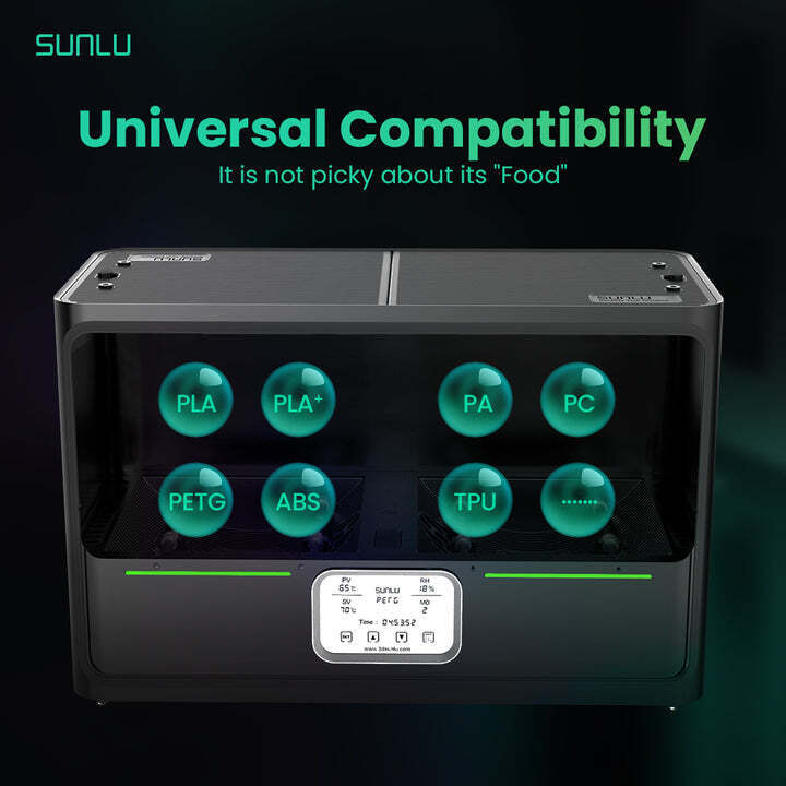 SUNLU FilaDryer S4 -filamenttikuivuri