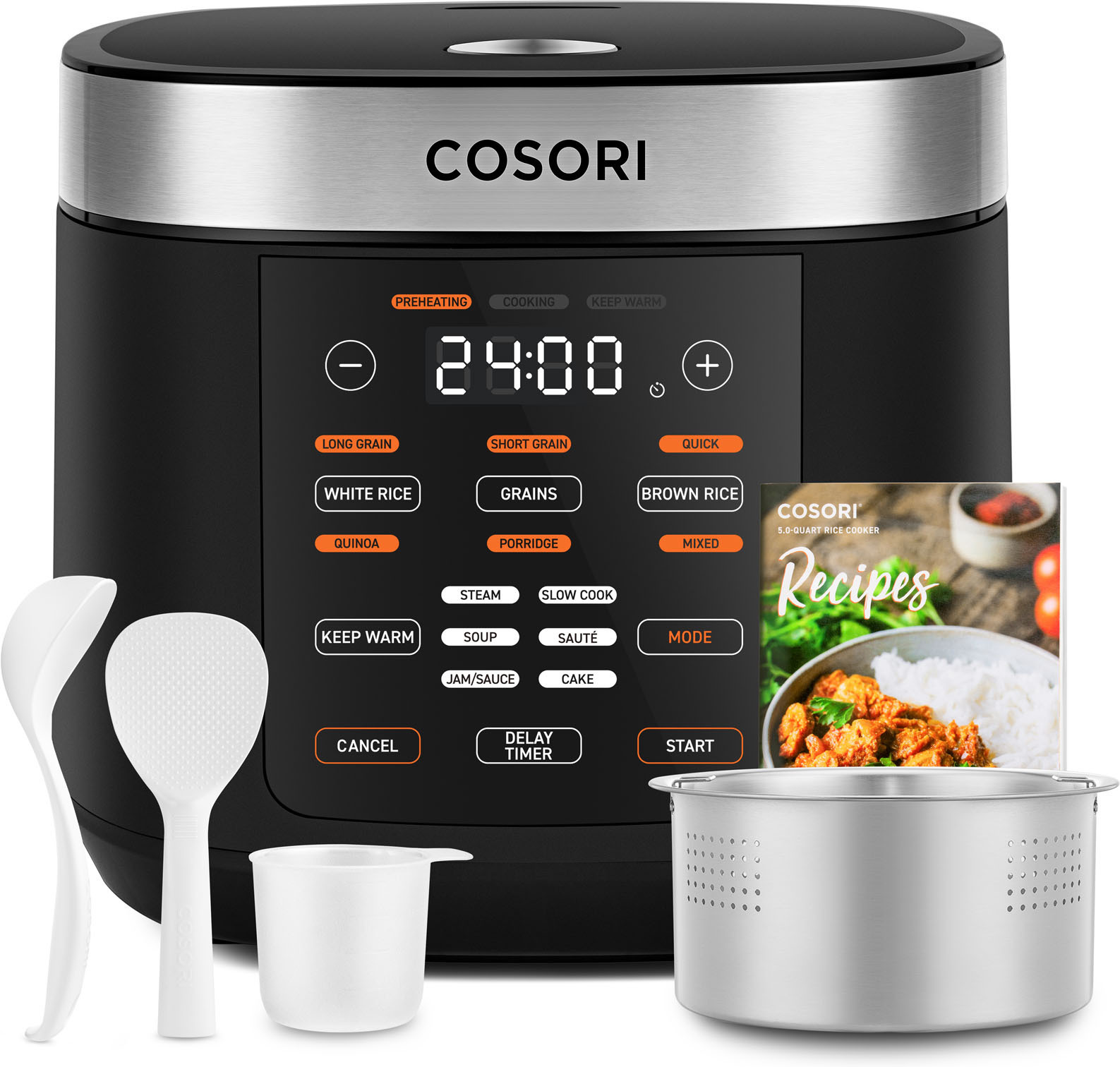 Cosori 18 in 1 Multicooker monitoimikeitin, 5 l