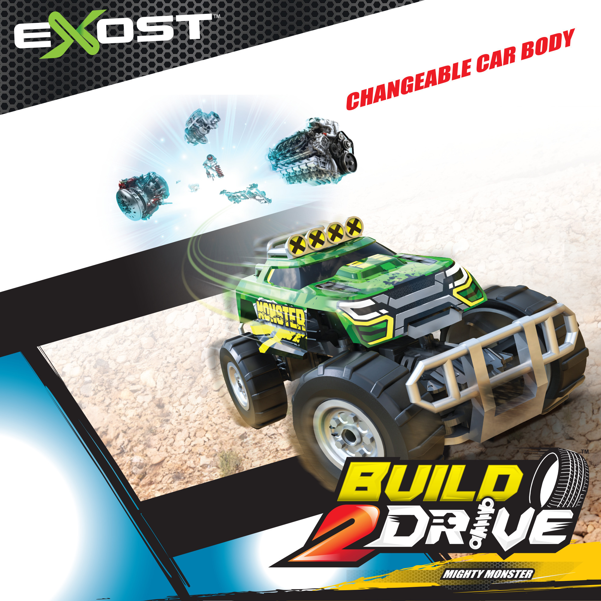 Exost Build 2 Drive - Mighty Monster rakennussetti