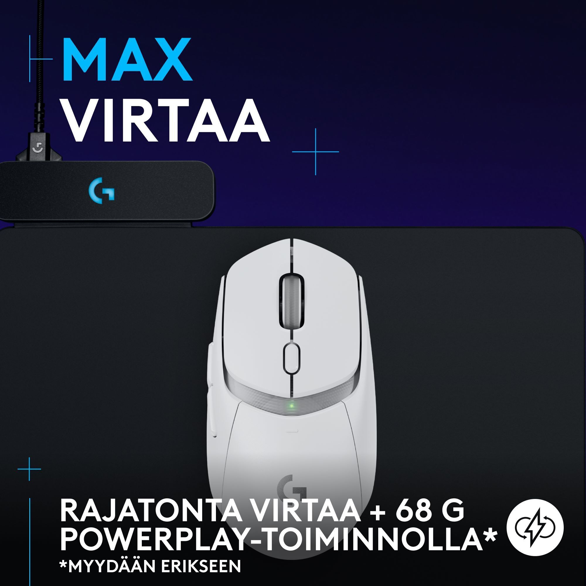 Logitech G309 LIGHTSPEED -langaton pelihiiri, valkoinen