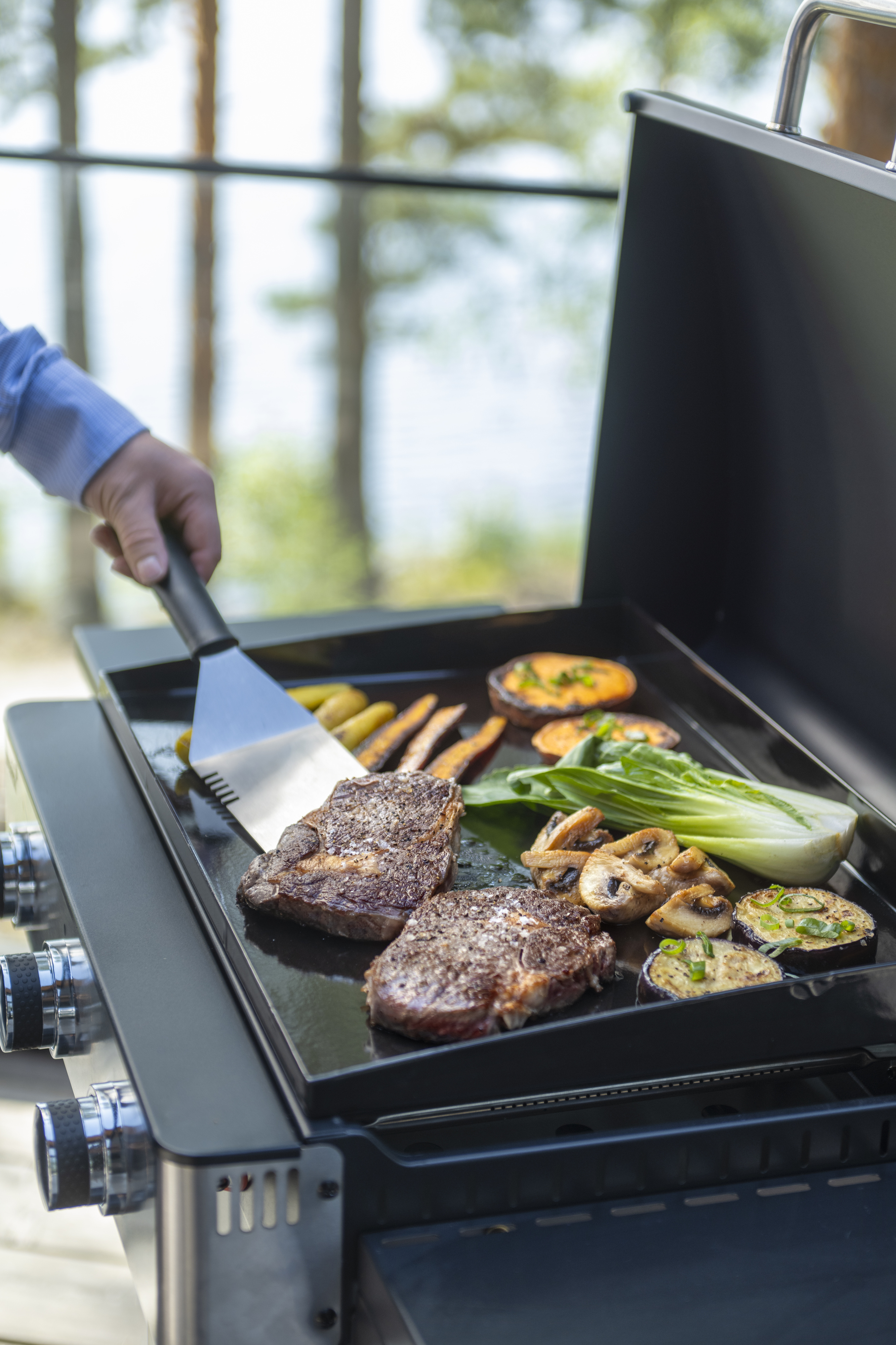 Mustang plancha-grillausvälinesarja, 7 kpl