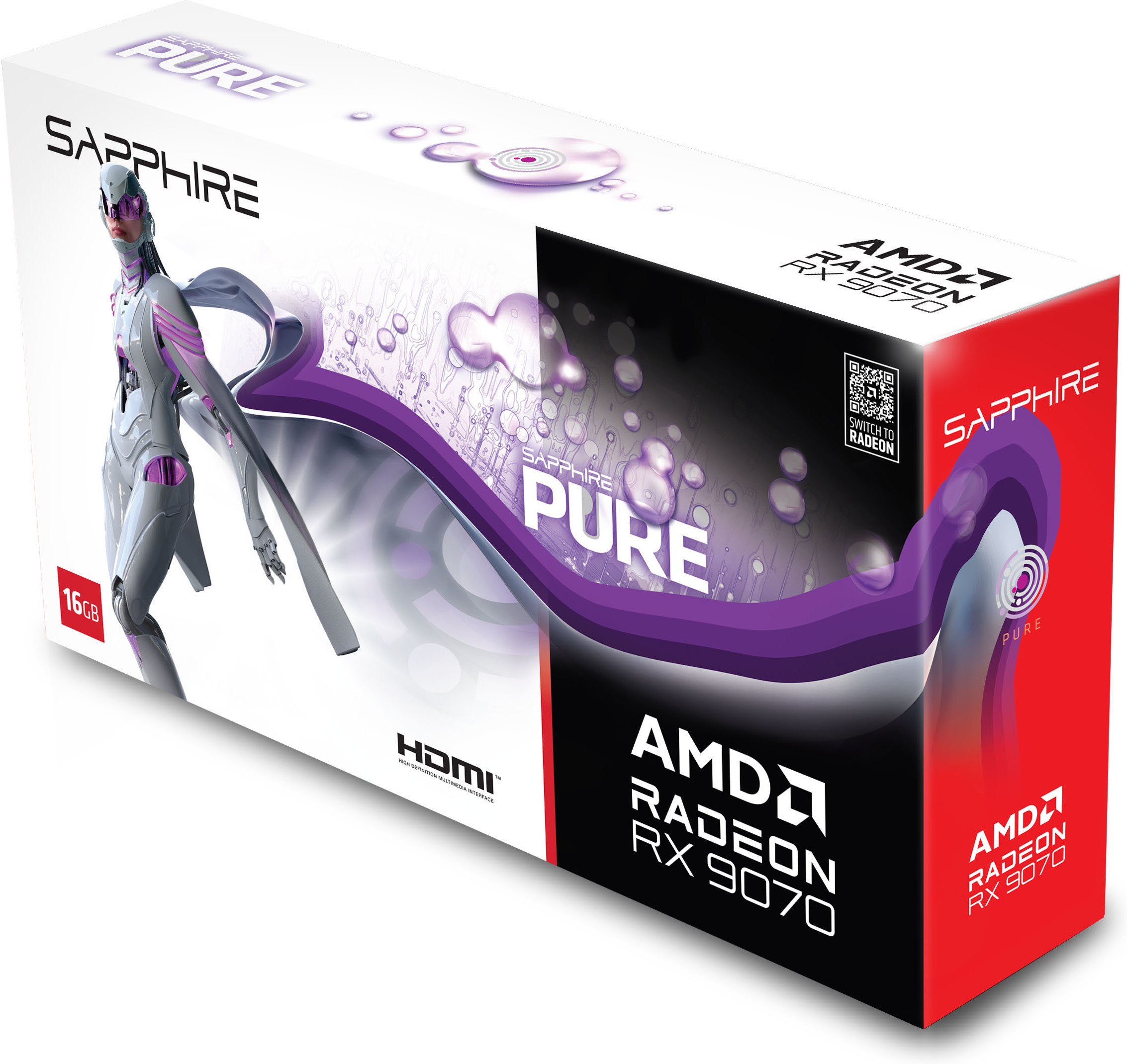 Sapphire NITRO+ AMD Radeon RX 9070 OC näytönohjain