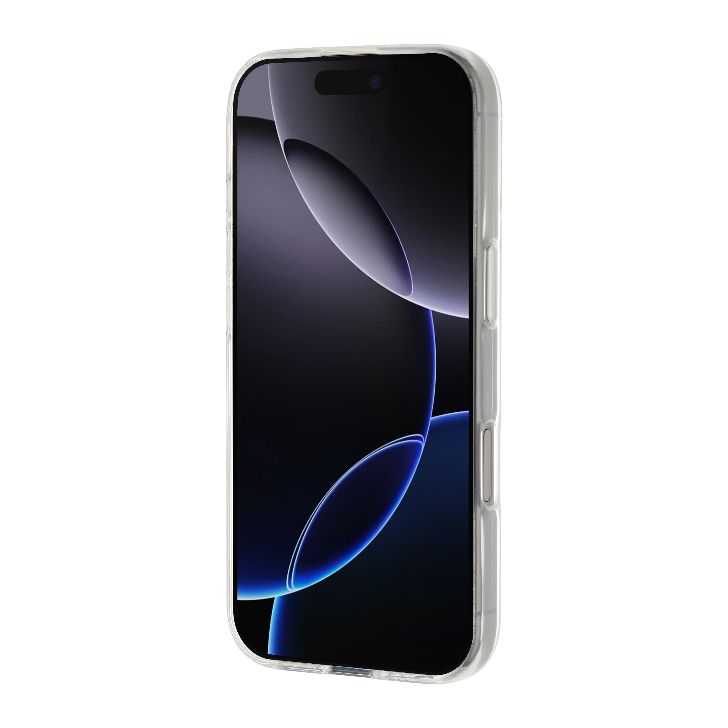 FoneKit silikonisuoja, iPhone 17 Pro, läpinäkyvä