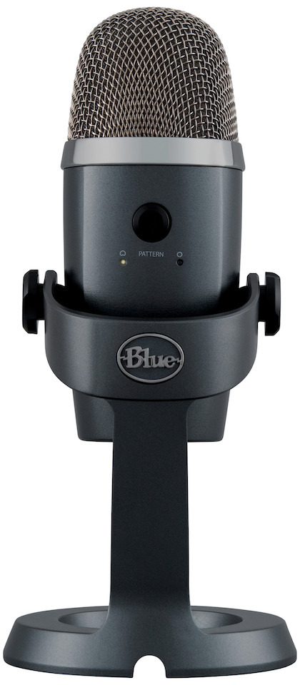 Blue Microphones Yeti Nano -mikrofoni USB-väylään, harmaa – Laulu- ja