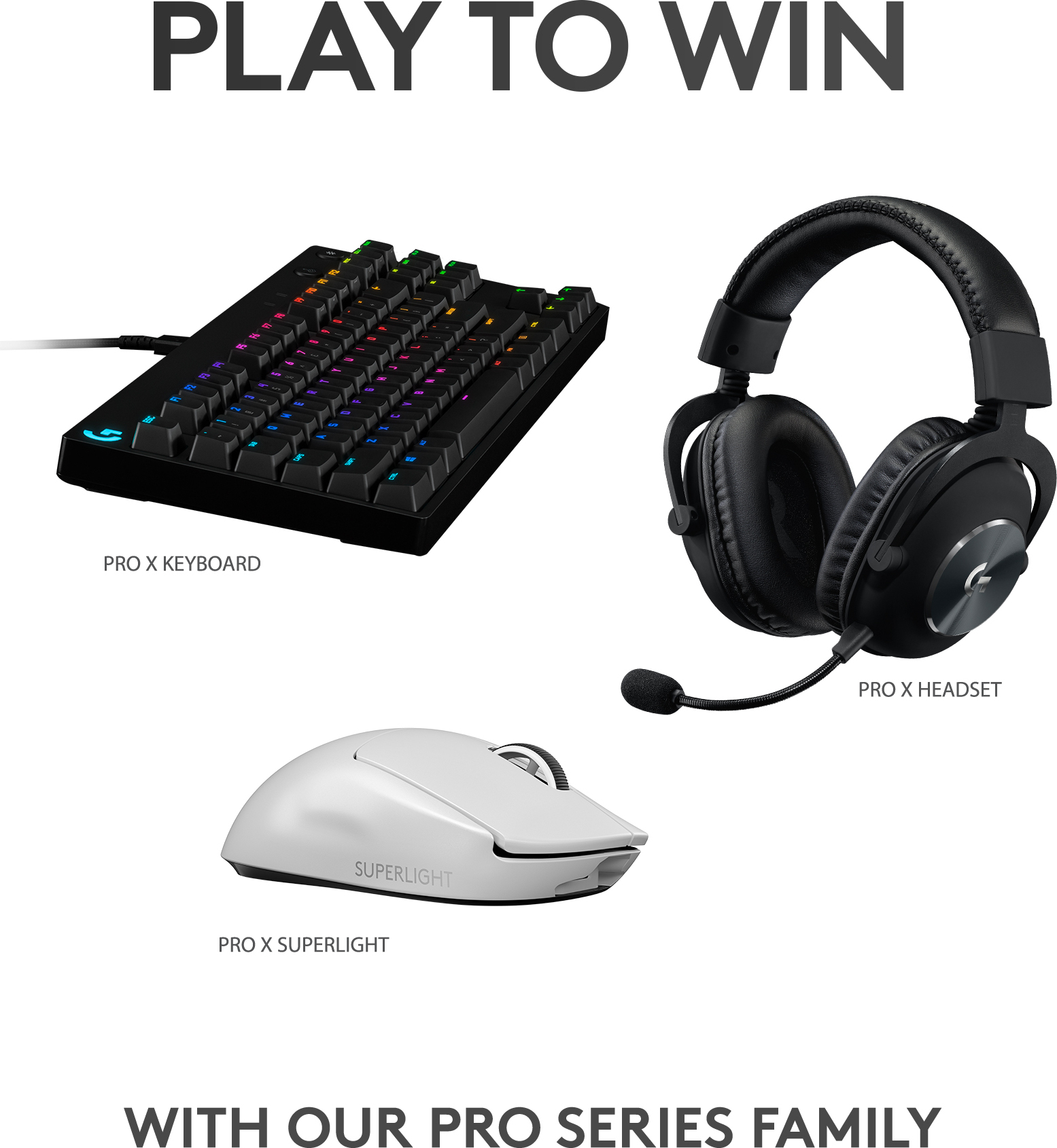 Logitech Pro X Superlight -pelihiiri, valkoinen