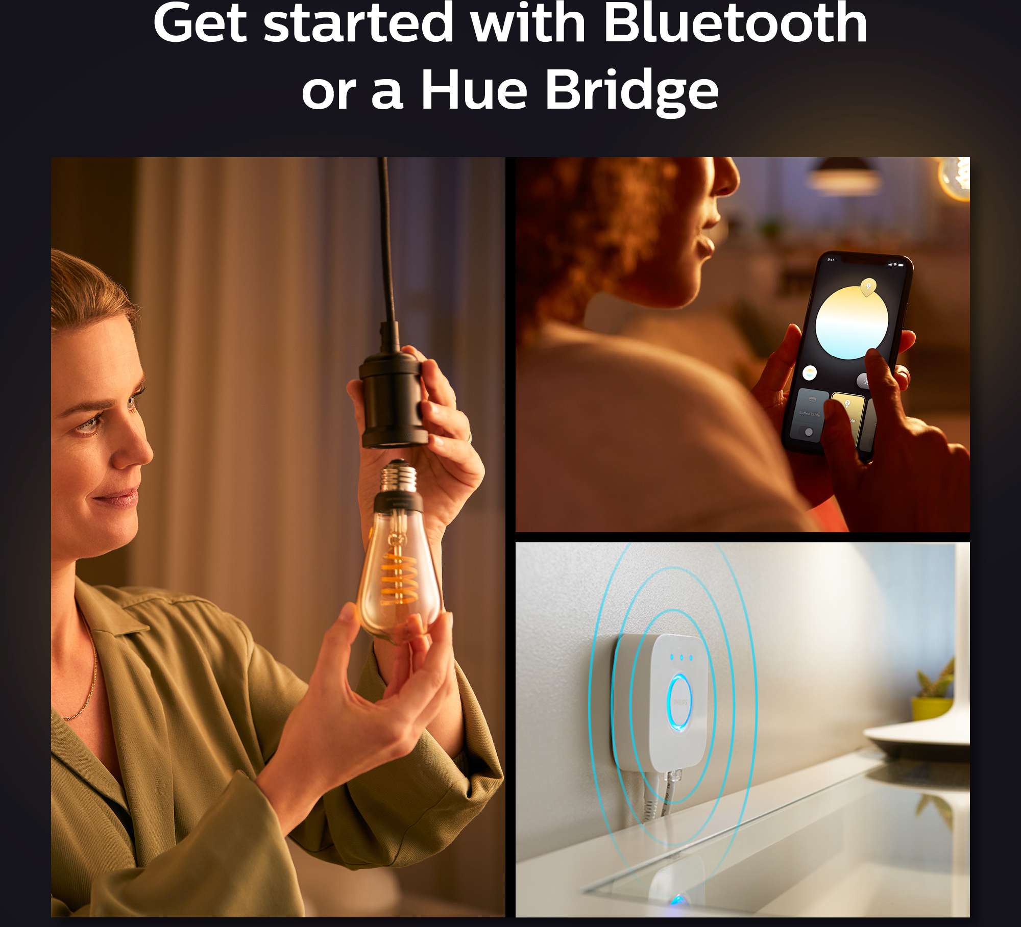 Philips Hue -filamenttiälylamppu, White ambiance, Filament Edison, E27
